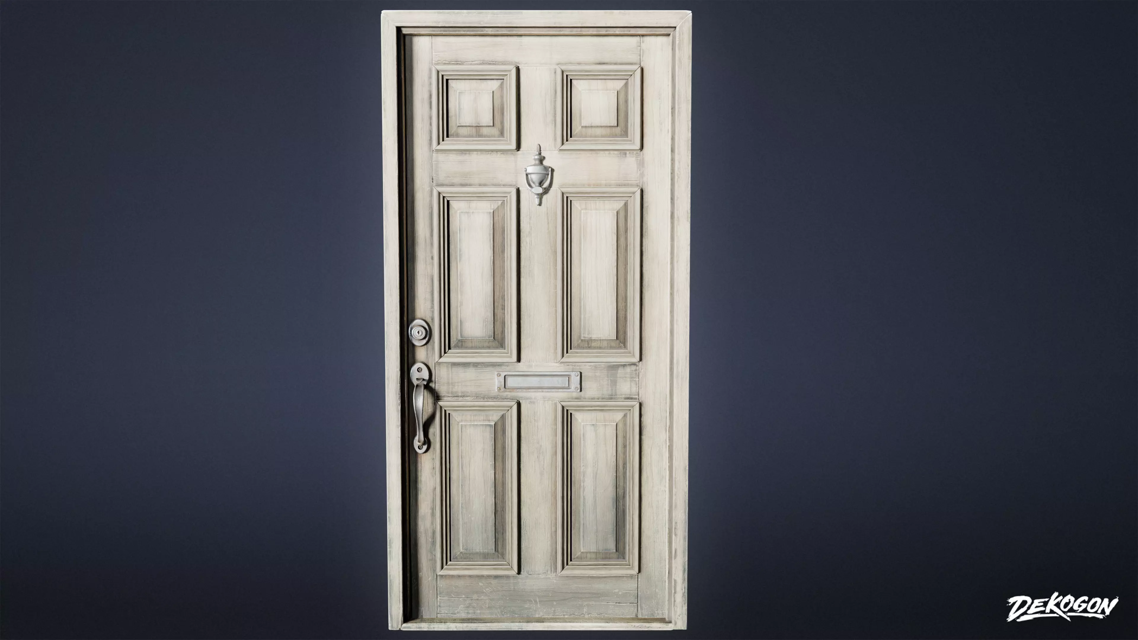 BUILDINGS - Door Exterior Set 02 - LOW POLY AND NANITE Low-poly 3D model_0