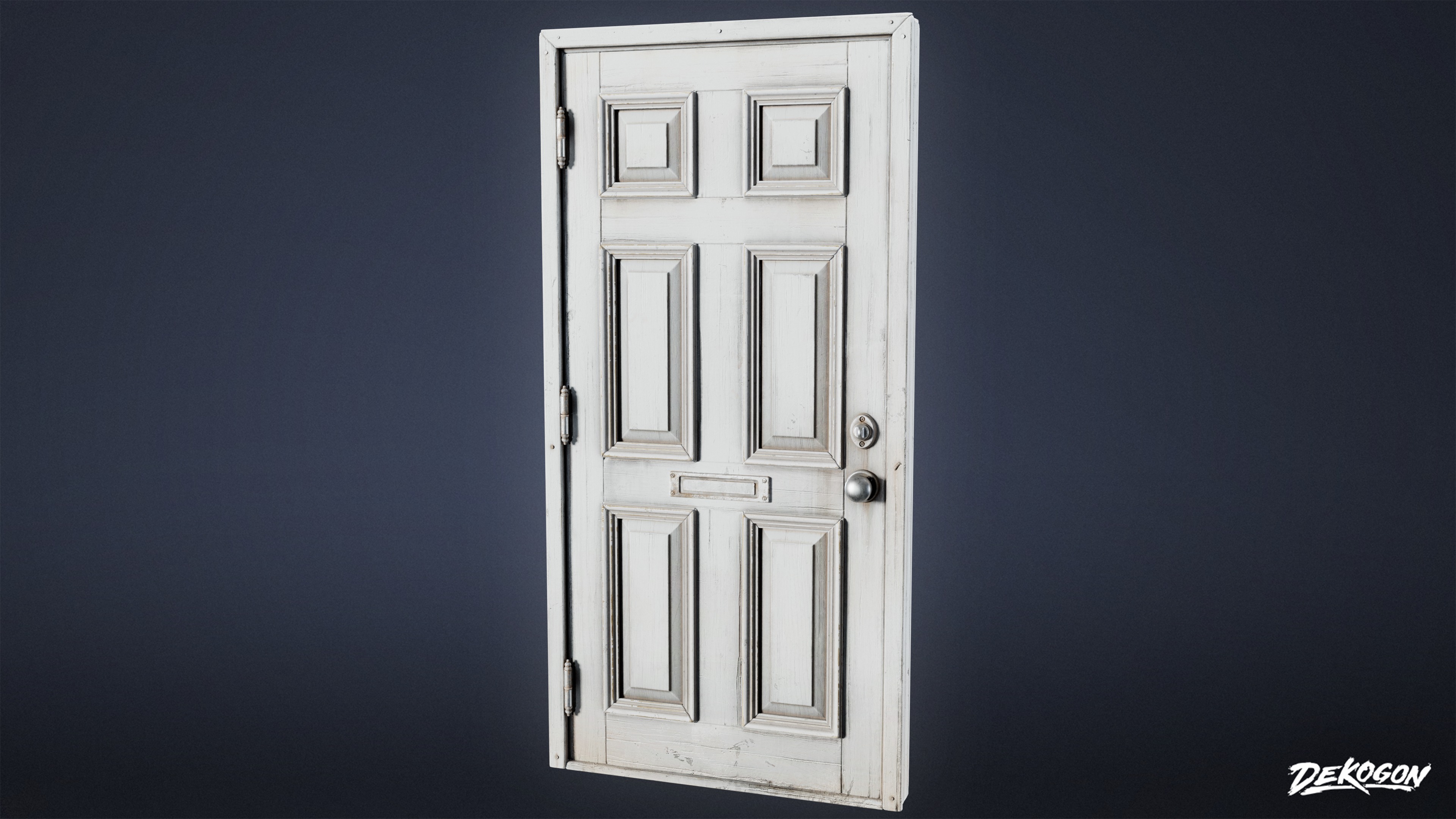 BUILDINGS - Door Exterior Set 02 - LOW POLY AND NANITE Low-poly 3D model_3