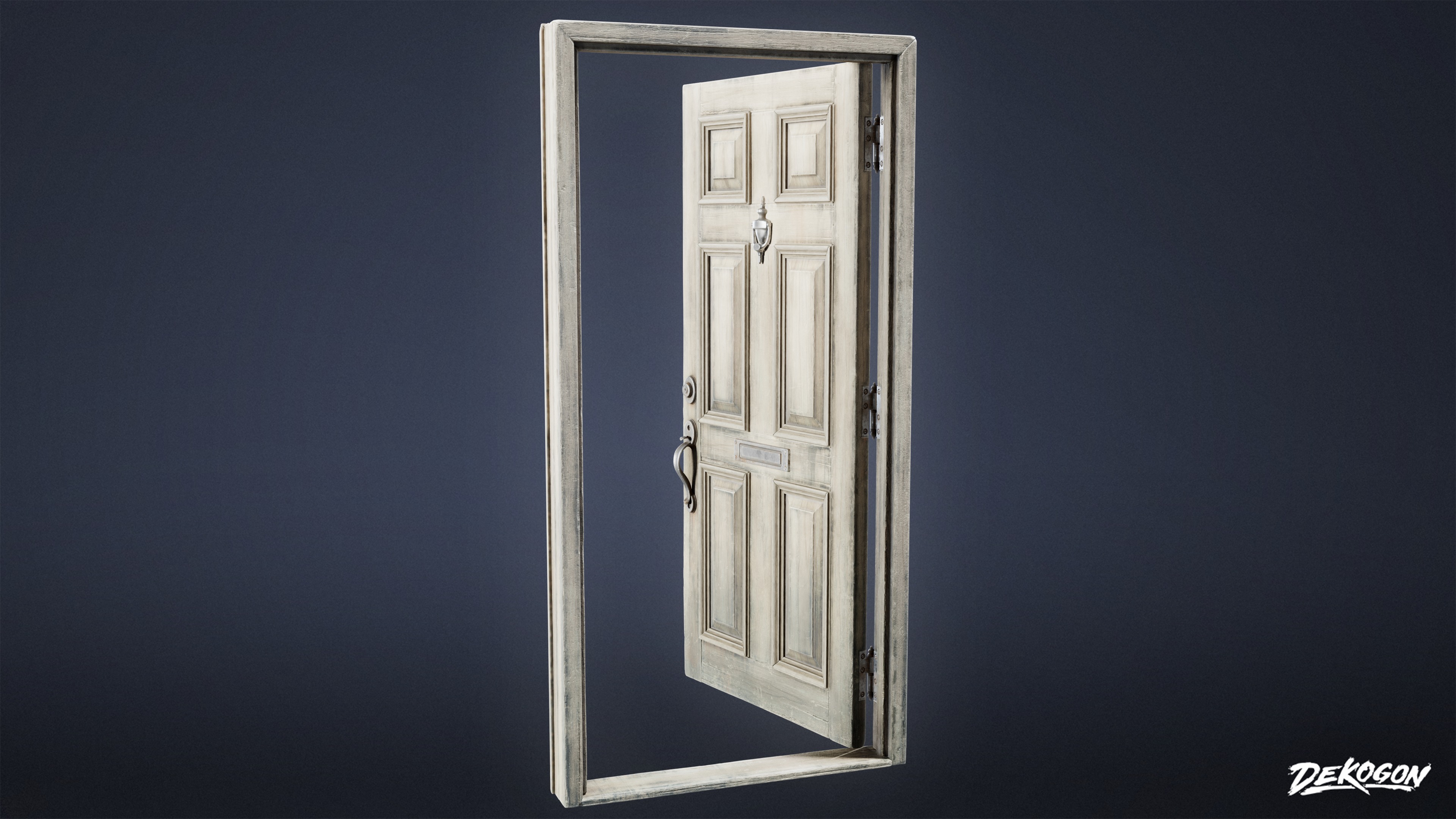 BUILDINGS - Door Exterior Set 02 - LOW POLY AND NANITE Low-poly 3D model_5