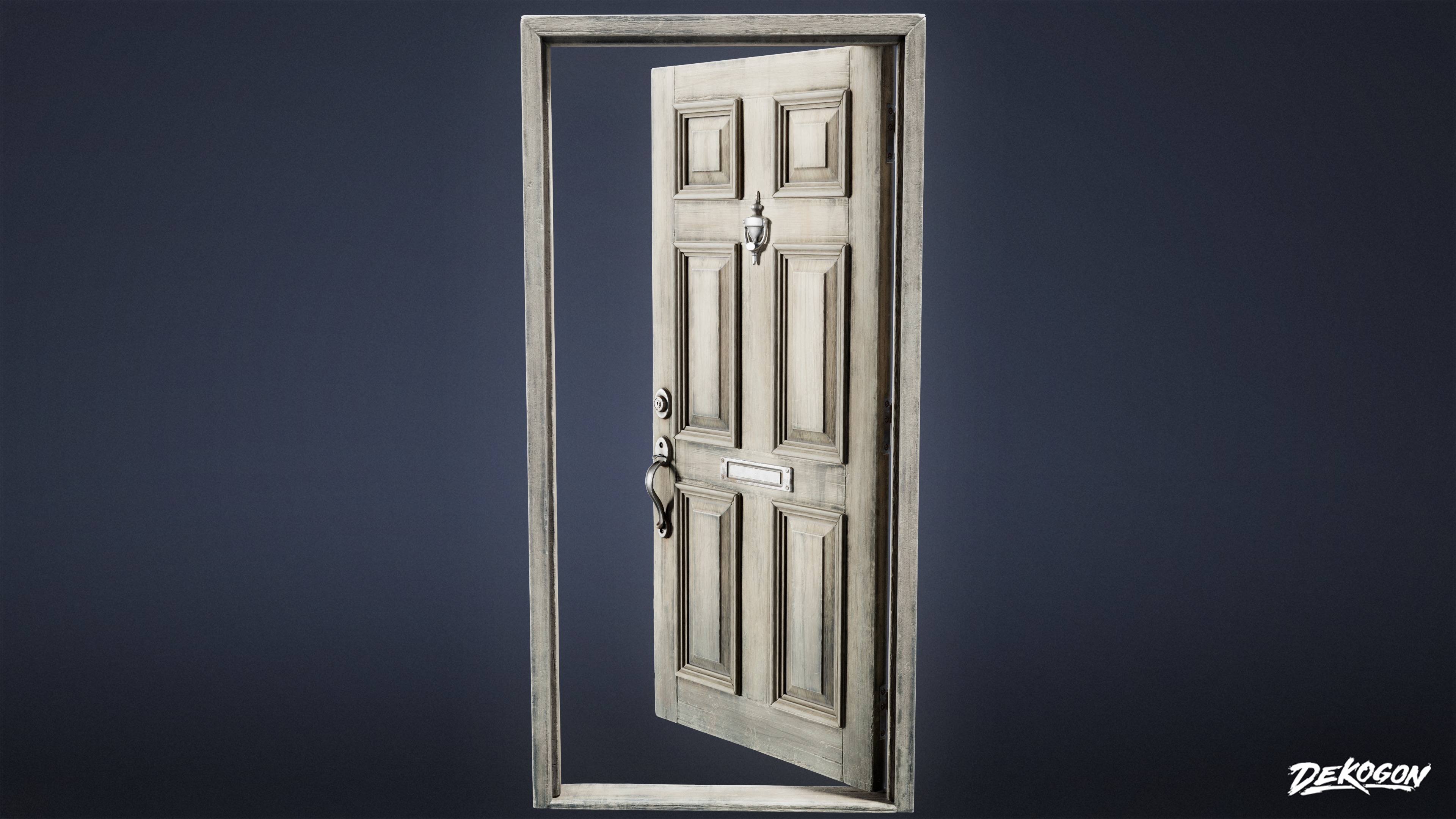 BUILDINGS - Door Exterior Set 02 - LOW POLY AND NANITE Low-poly 3D model_6