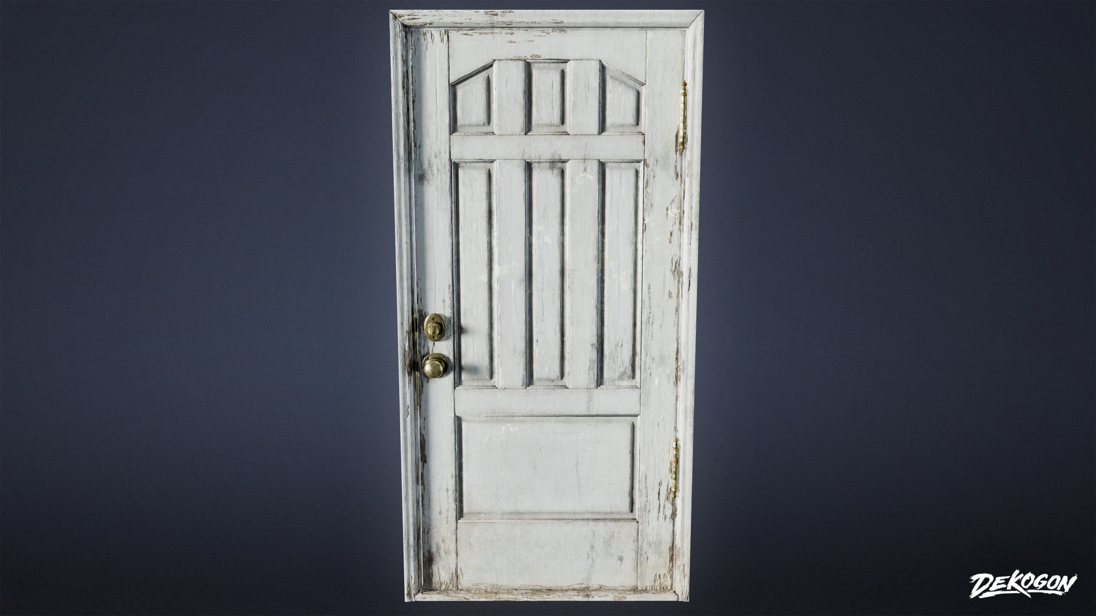BUILDINGS - Door Exterior Set 03 - LOW POLY AND NANITE Low-poly 3D model_4