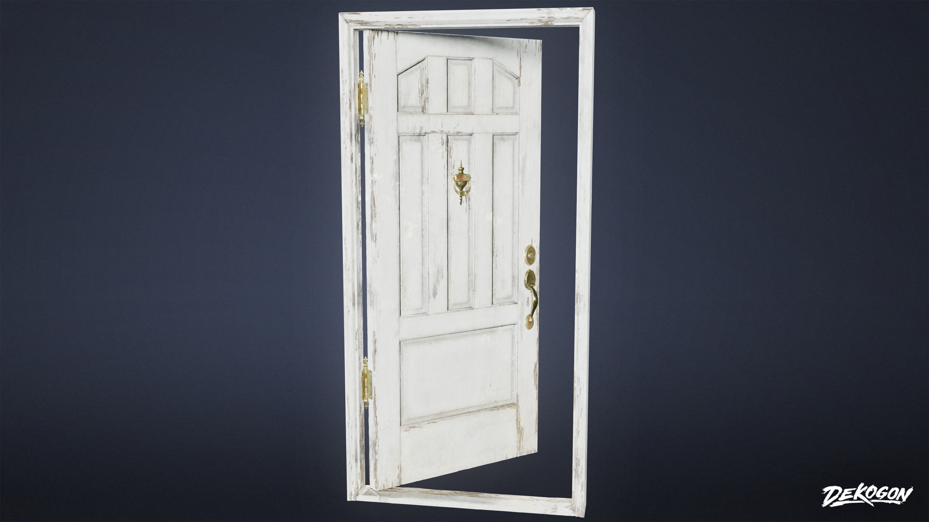 BUILDINGS - Door Exterior Set 03 - LOW POLY AND NANITE Low-poly 3D model_6