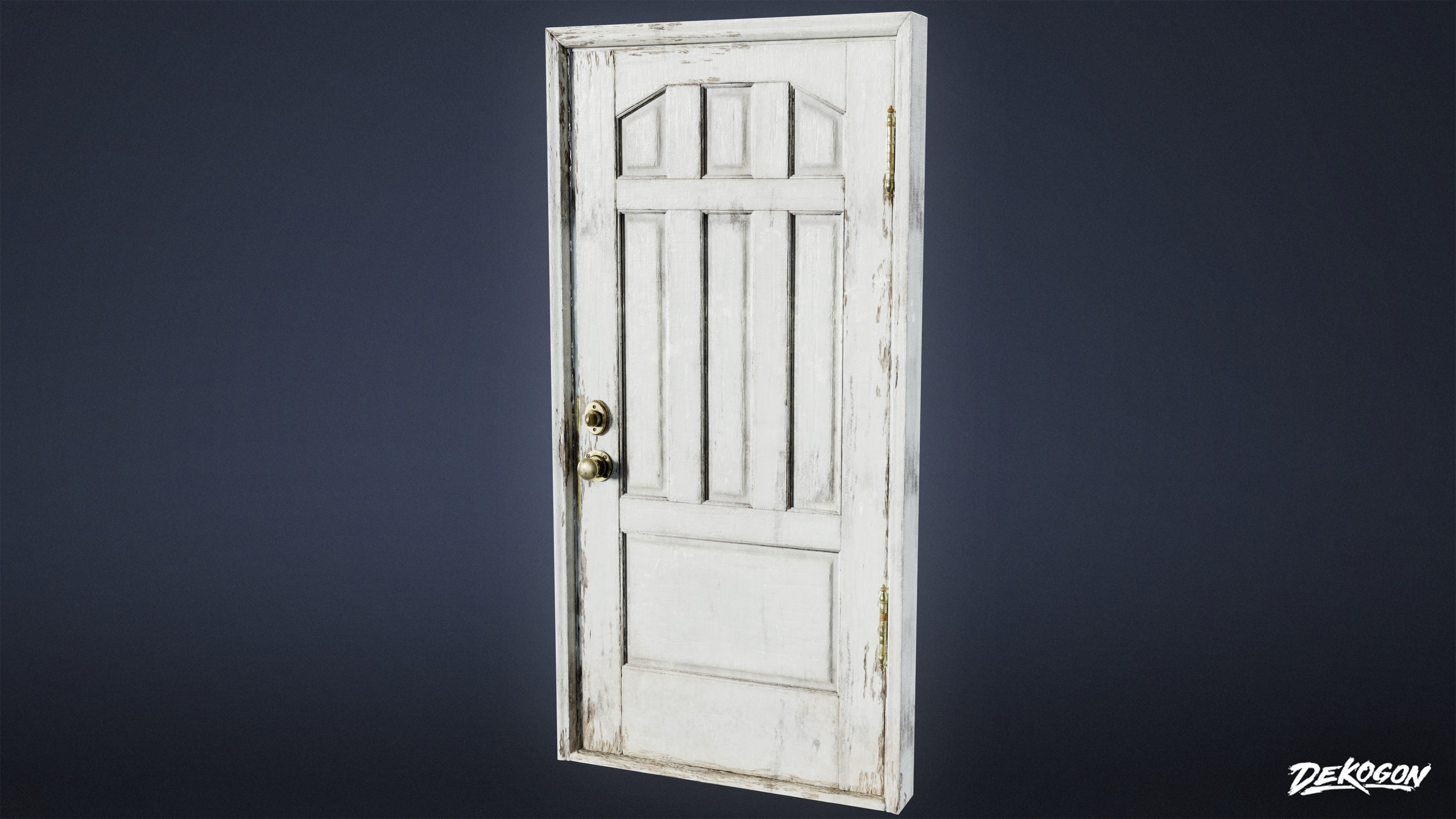 BUILDINGS - Door Exterior Set 03 - LOW POLY AND NANITE Low-poly 3D model_3