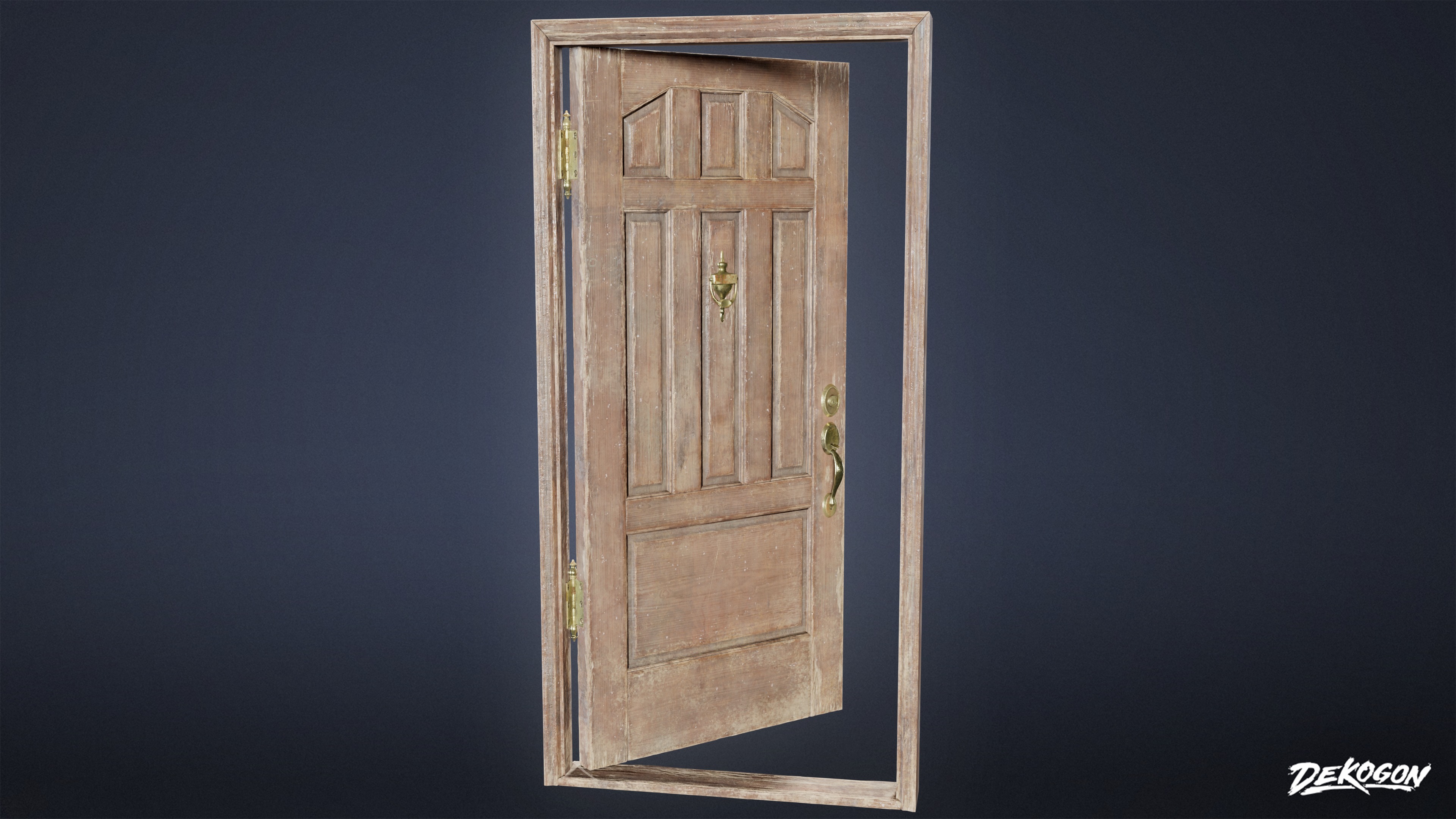 BUILDINGS - Door Exterior Set 03 - LOW POLY AND NANITE Low-poly 3D model_5