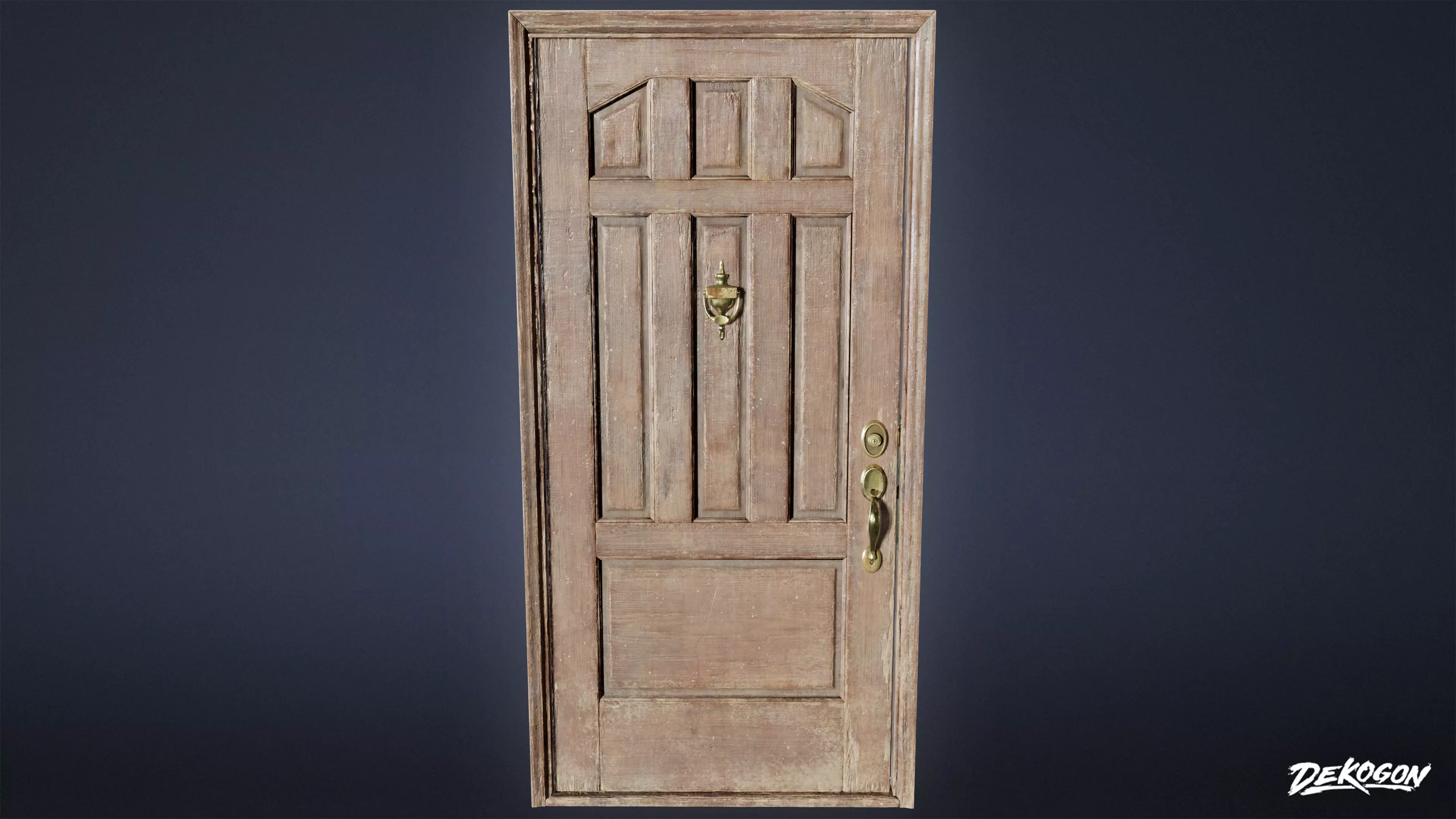 BUILDINGS - Door Exterior Set 03 - LOW POLY AND NANITE Low-poly 3D model_0