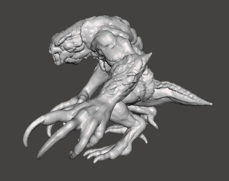 RE3 HUNTER BETA MONSTER MINIATURE MODEL HORROR FANTASY GAMES RPG 3D print model_5