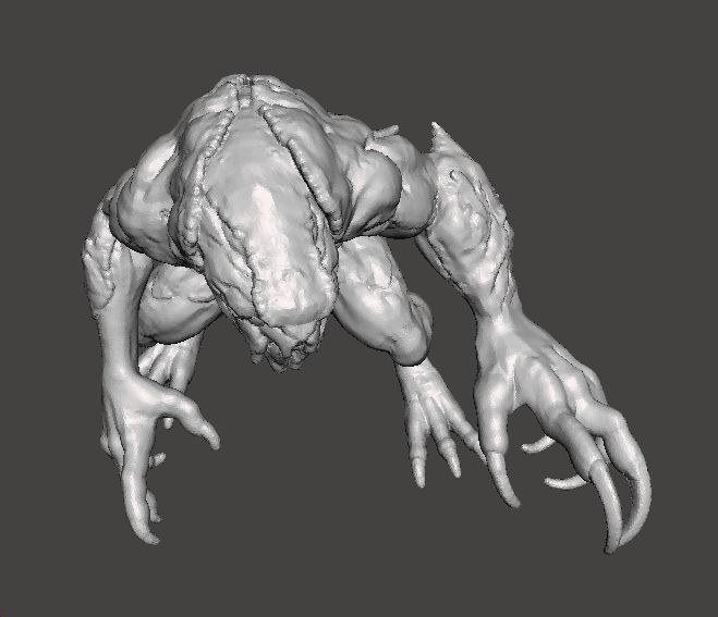 RE3 HUNTER BETA MONSTER MINIATURE MODEL HORROR FANTASY GAMES RPG 3D print model_7