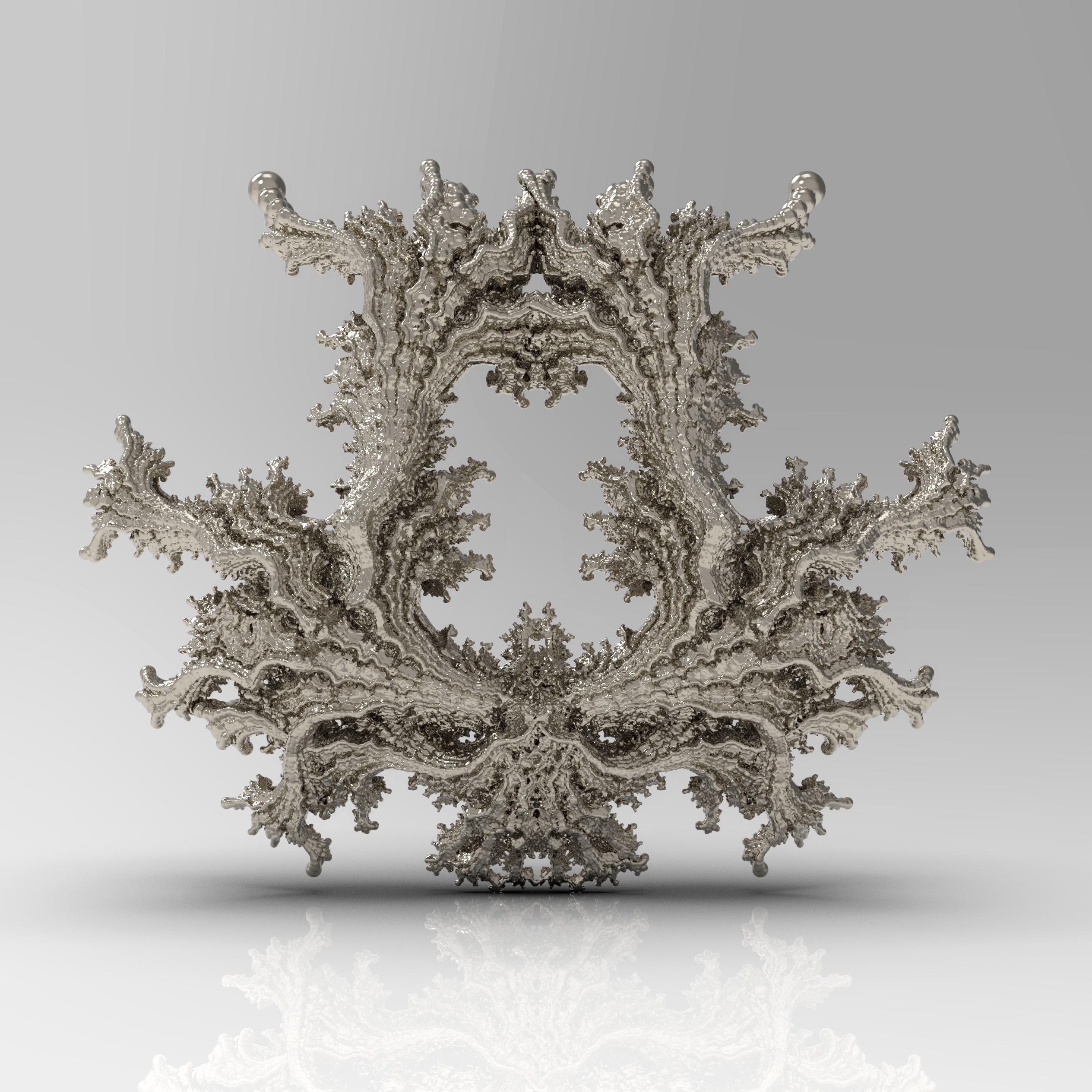 Fractal Kleian - 2Fold symmetry 3D print model_1