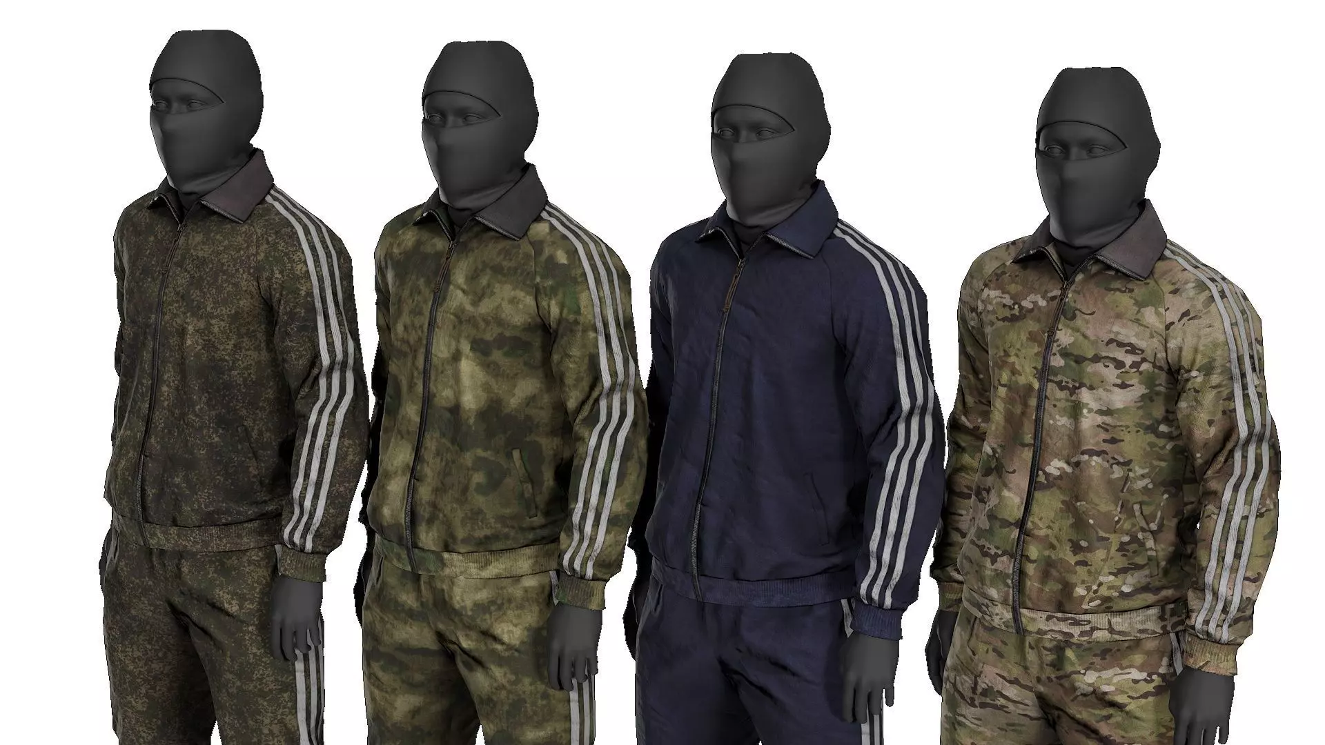 Tactical Sportswear Tracksuit Low-poly 3D model