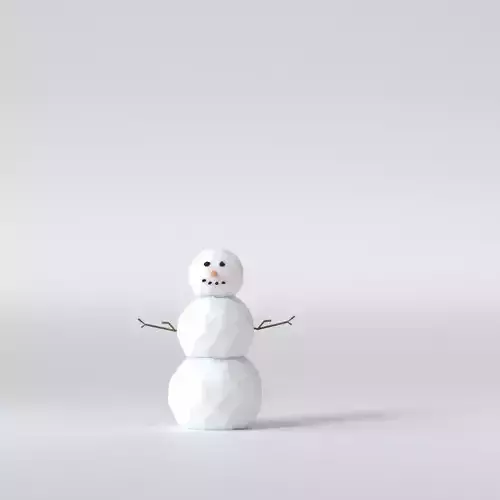 Realistic Snowman