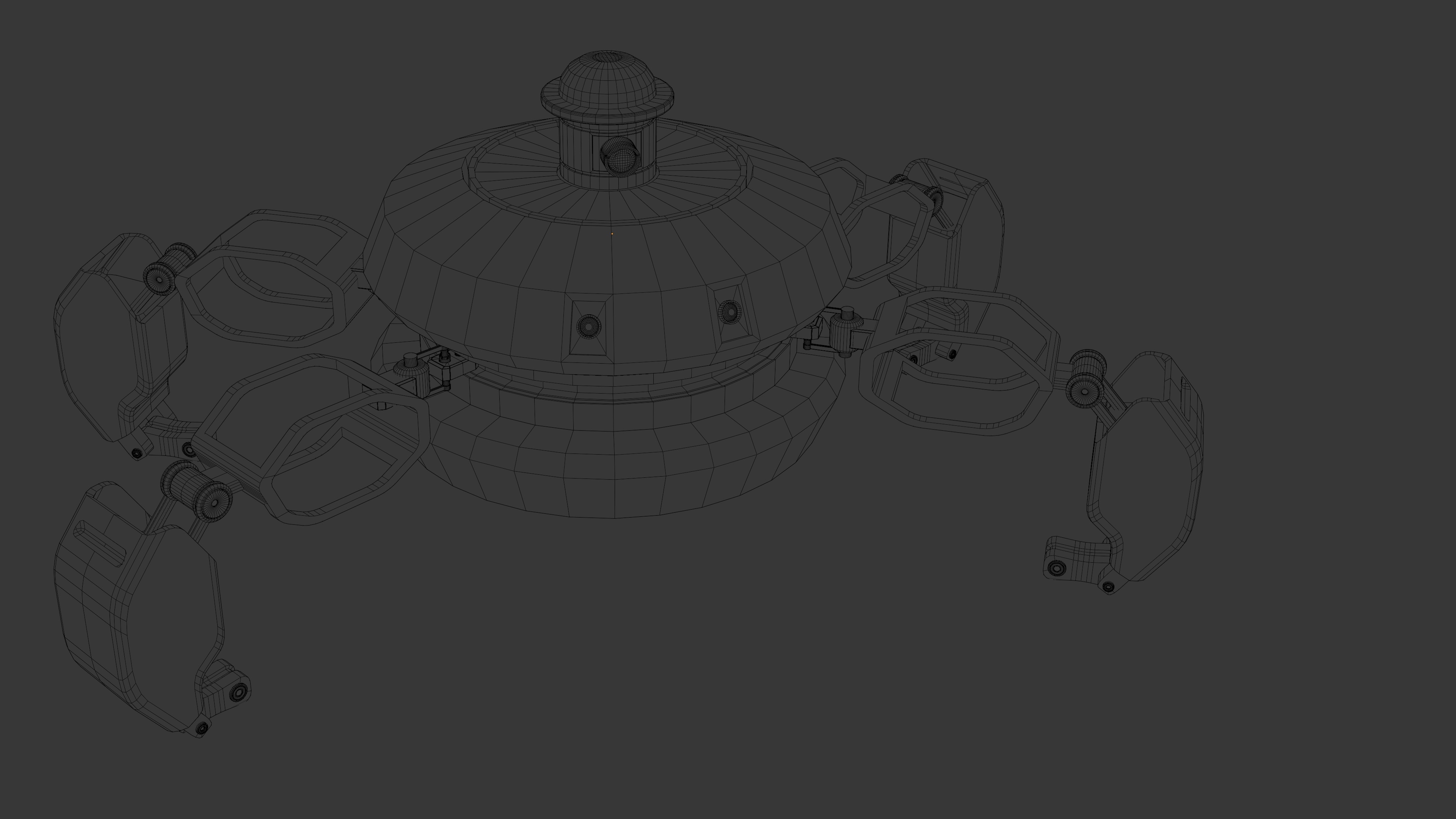 Dron-Crab Robot 3D model_3