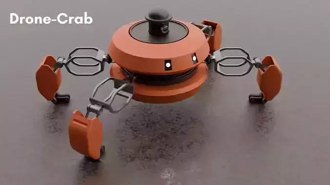 Dron-Crab Robot 3D model