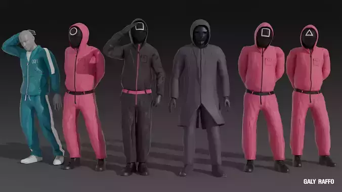 Squid Game 3D Model Pack