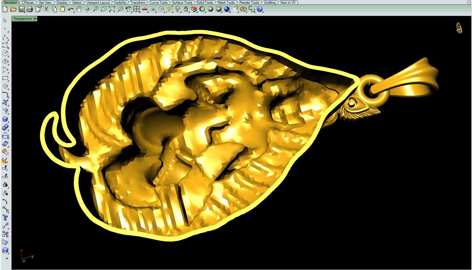 Little Krishna Pendant File 3D print model_8