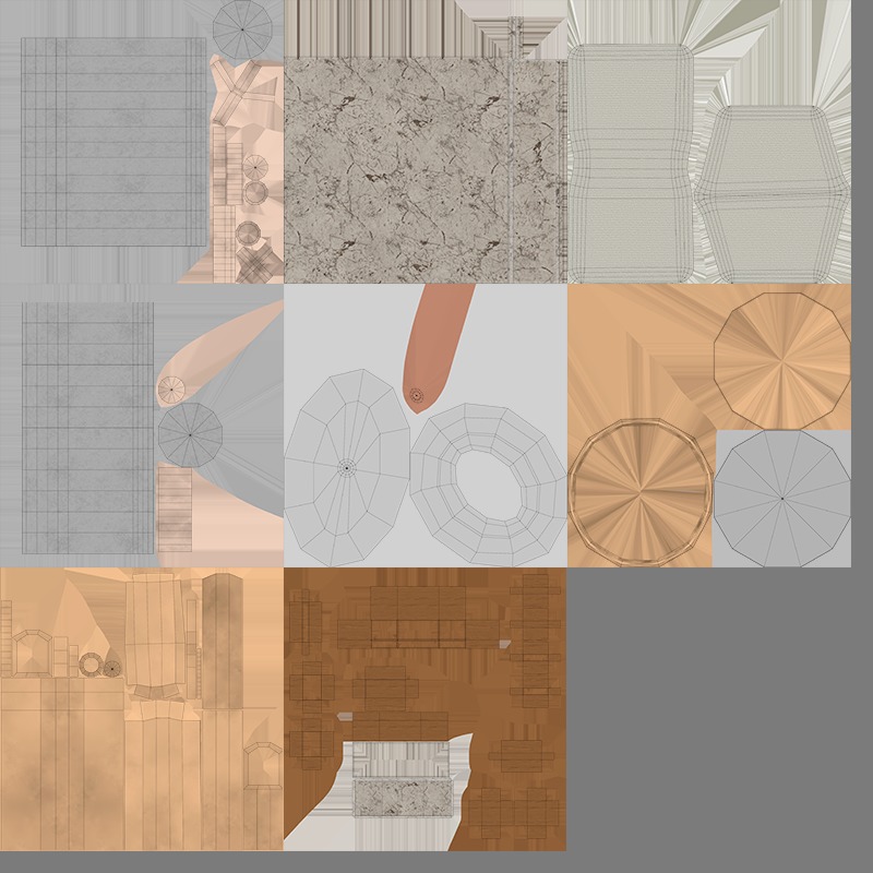 Bathroom Sink and Mirror 3D model_6