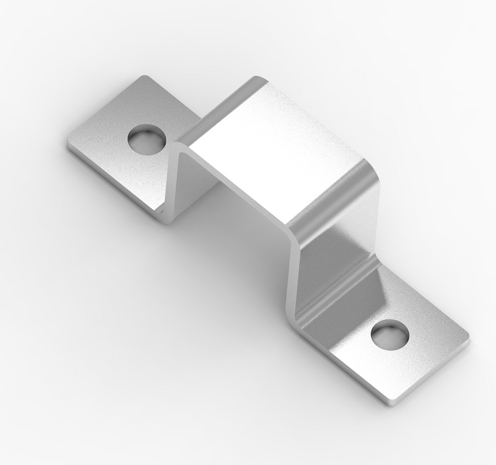 Square Tube Strap Clamp 3D print model_1