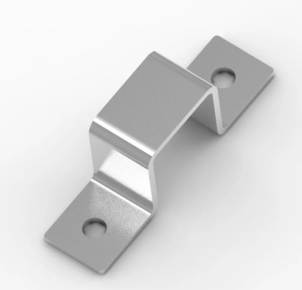 Square Tube Strap Clamp 3D print model_0