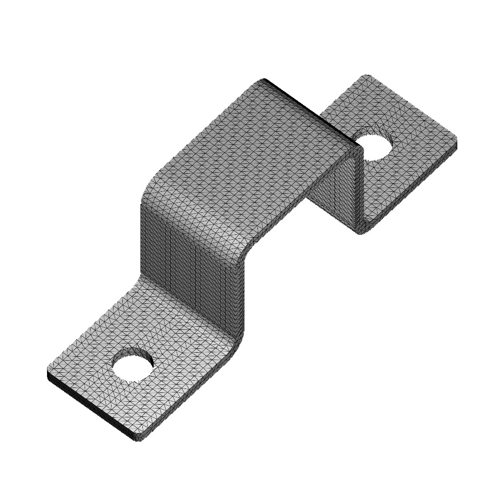 Square Tube Strap Clamp 3D print model_4