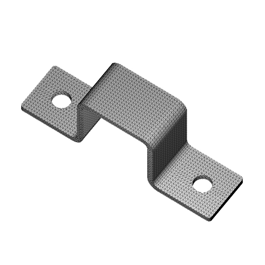 Square Tube Strap Clamp 3D print model_3