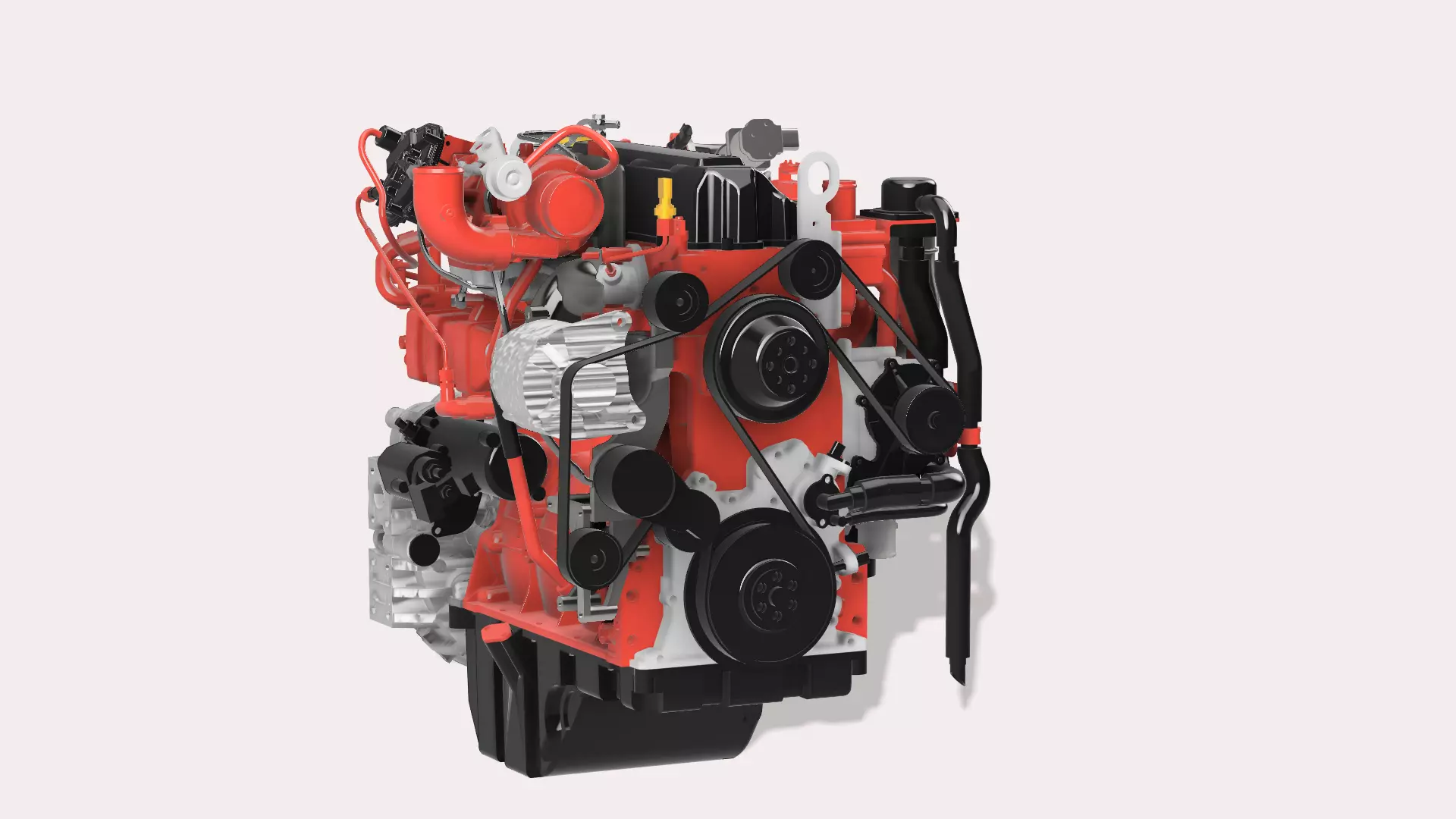 Cummins QSF3 8 diesel engine 3D print model_0