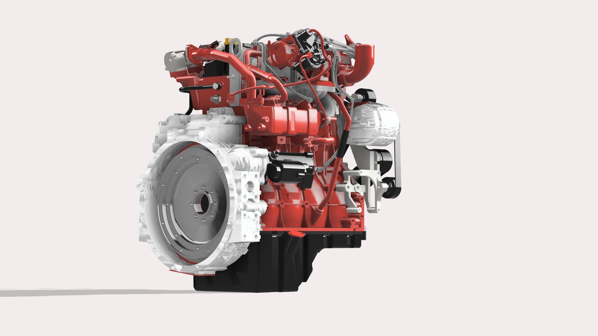 Cummins QSF3 8 diesel engine 3D print model_7