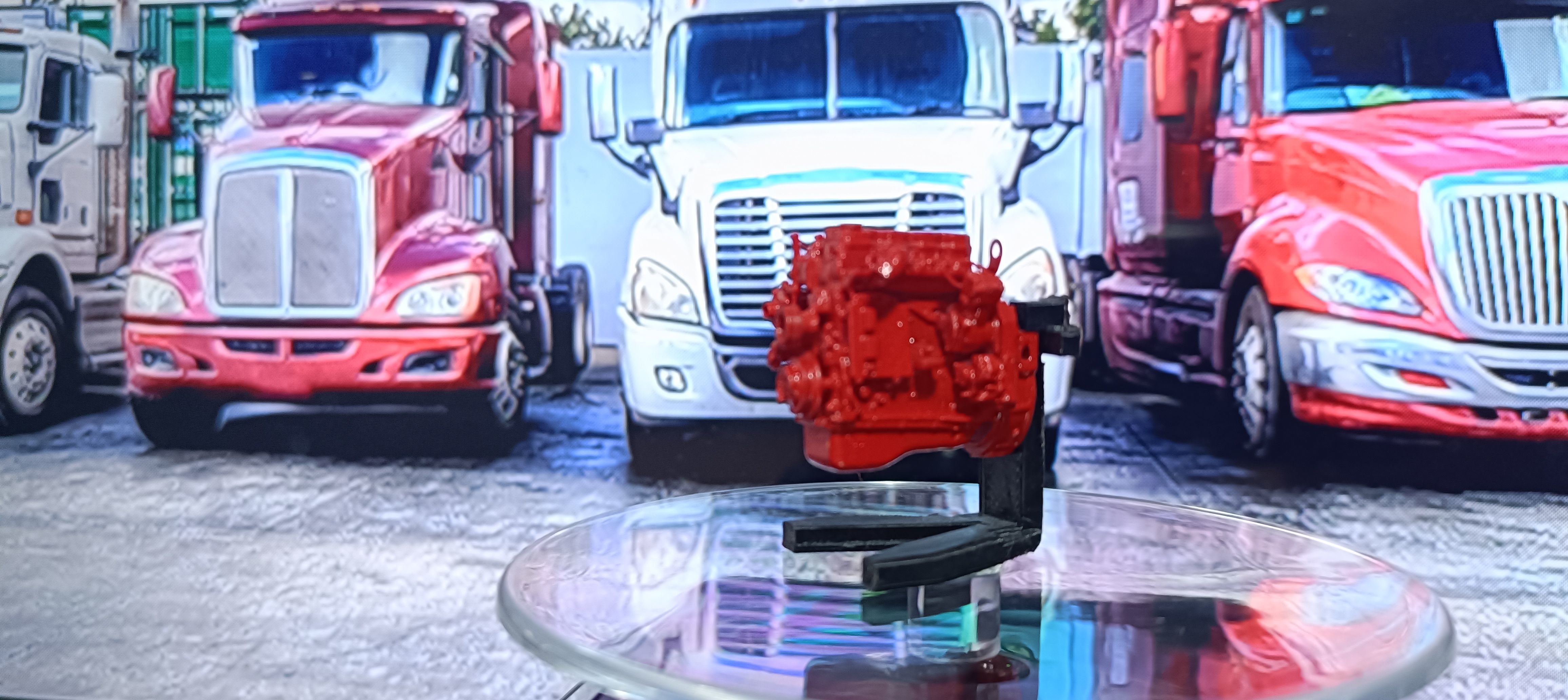 Cummins QSF3 8 diesel engine 3D print model_14