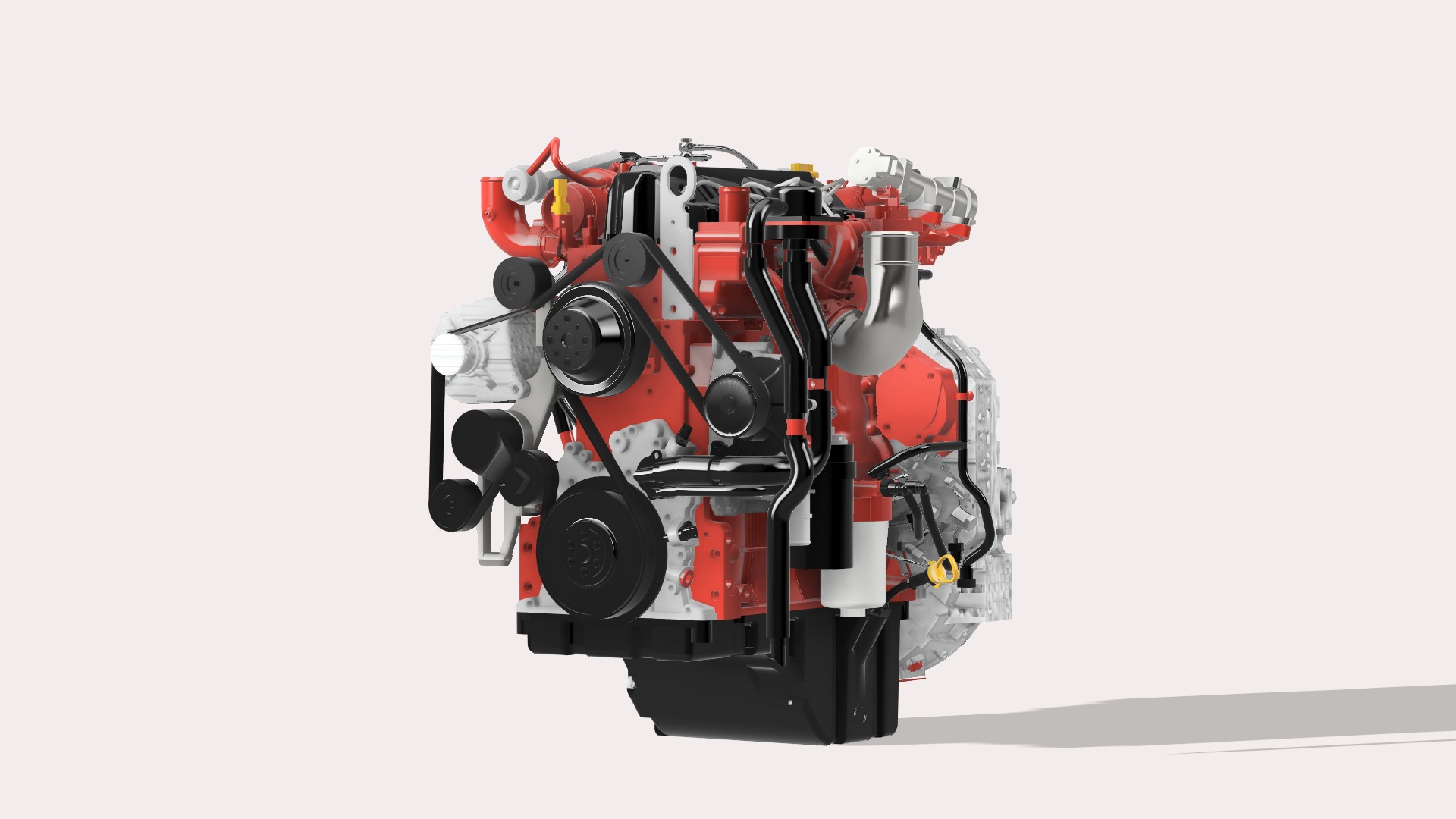 Cummins QSF3 8 diesel engine 3D print model_4