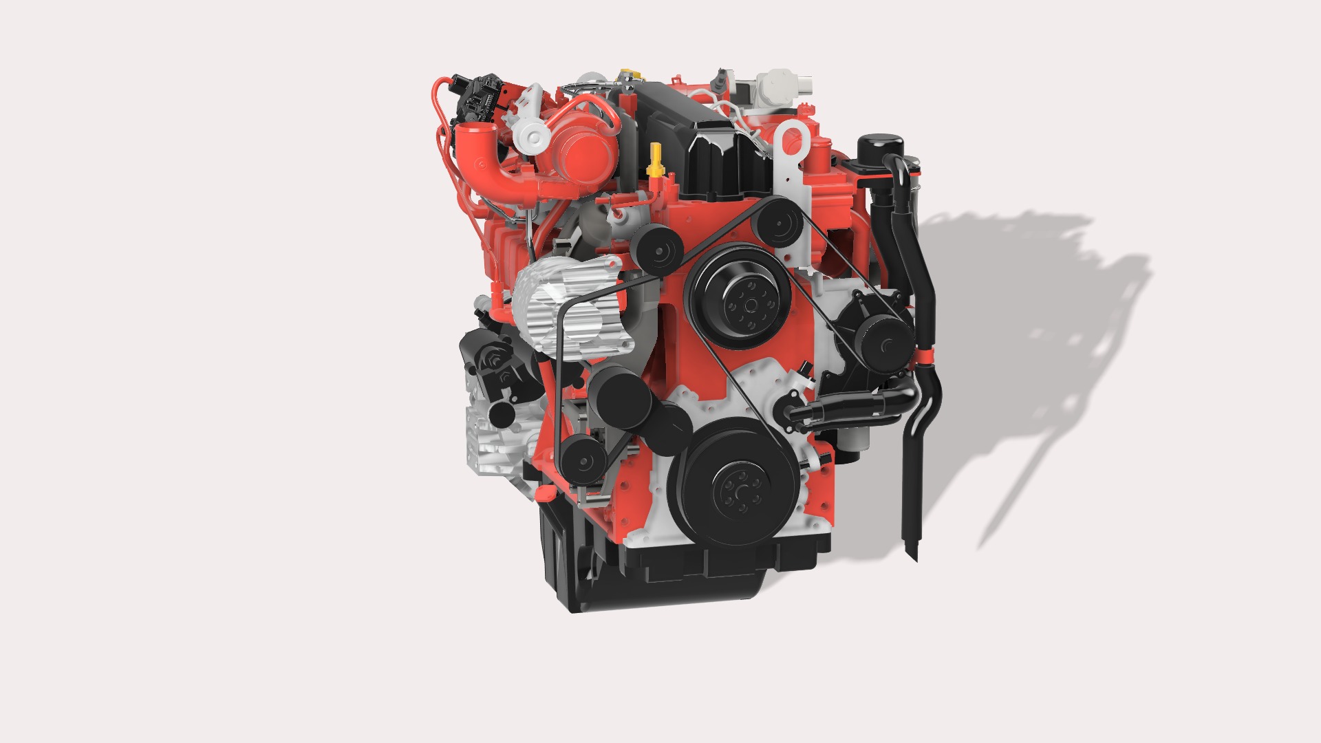 Cummins QSF3 8 diesel engine 3D print model_9