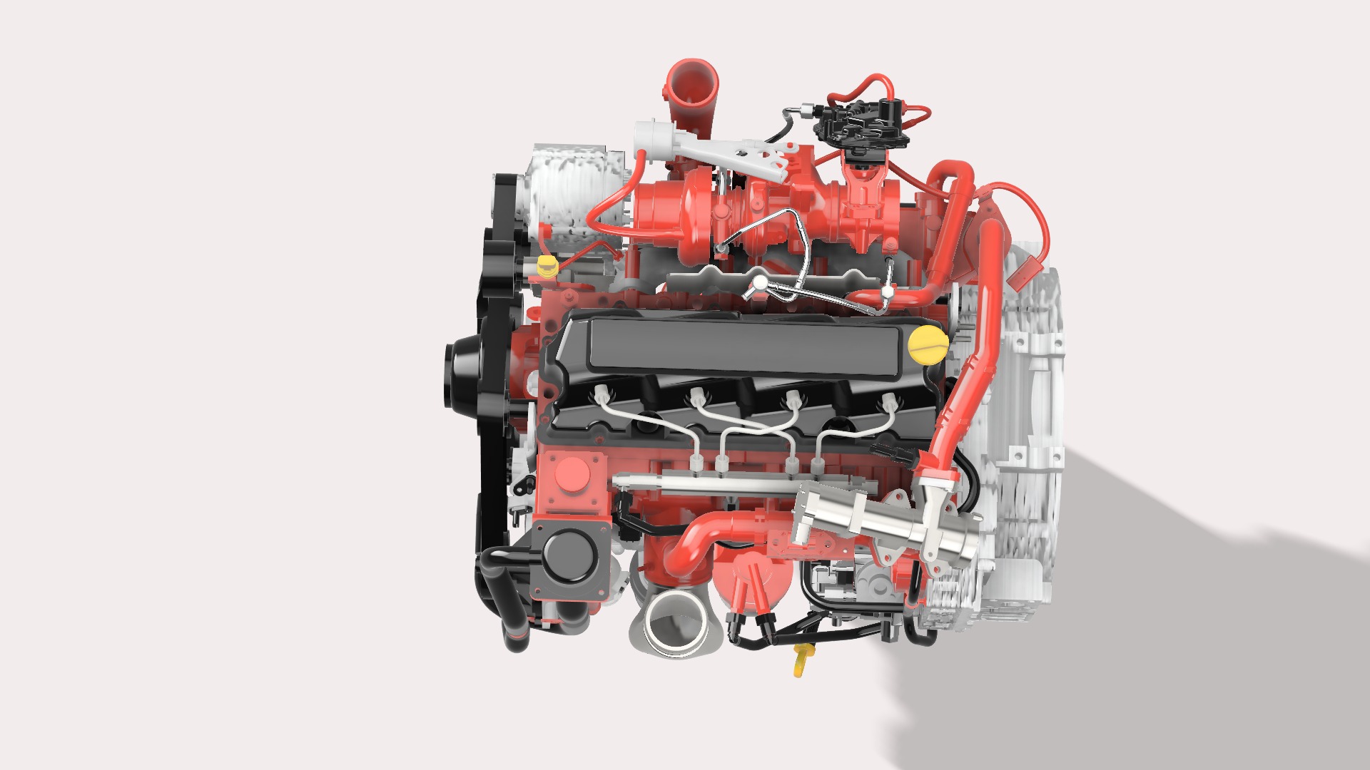 Cummins QSF3 8 diesel engine 3D print model_10