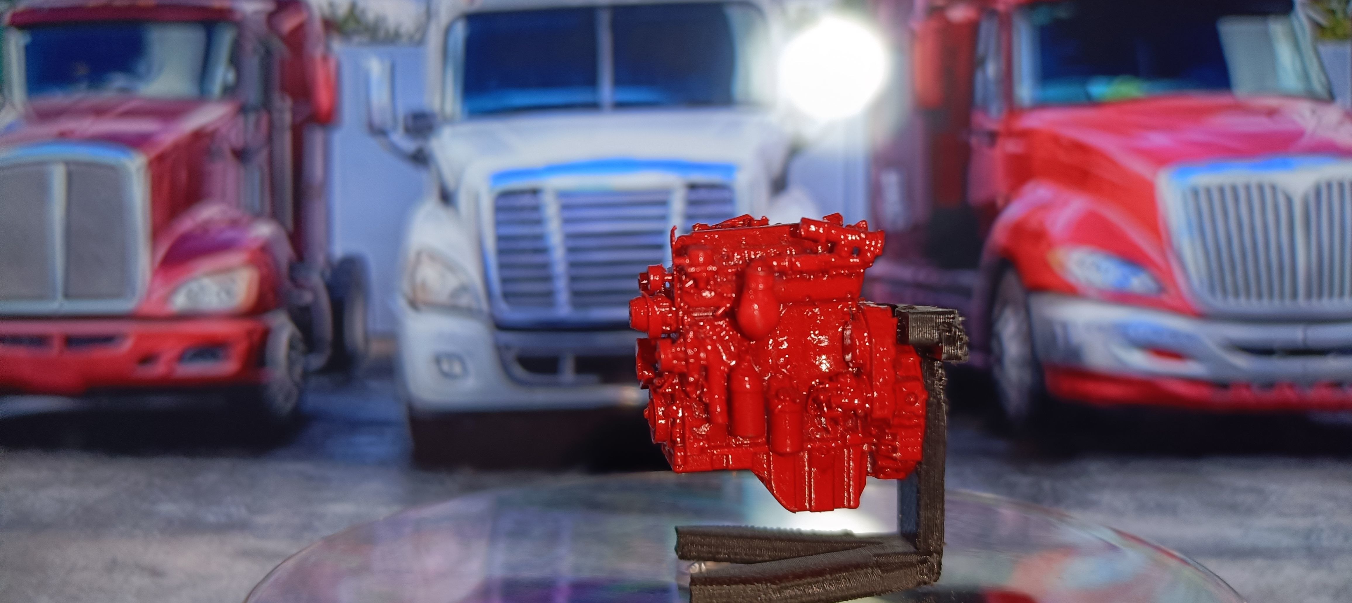 Cummins QSF3 8 diesel engine 3D print model_11