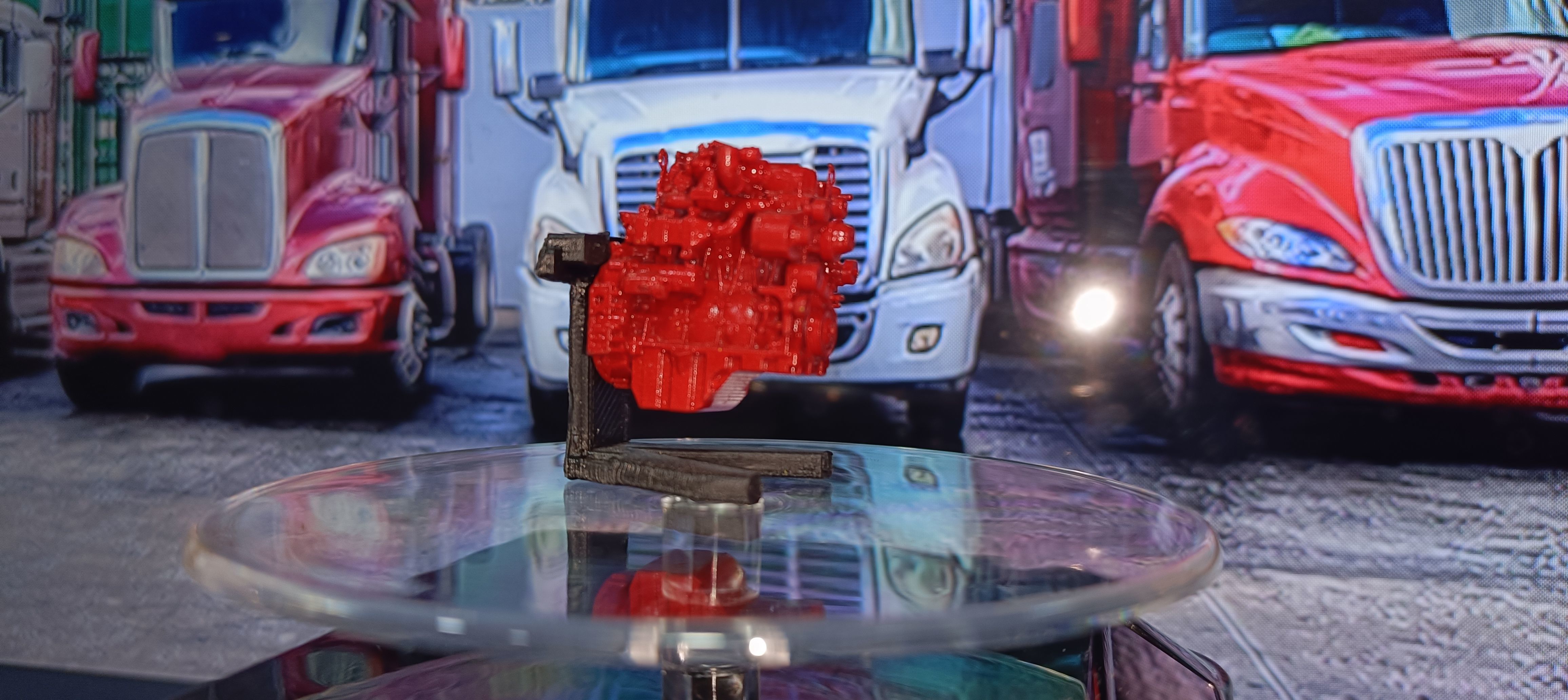 Cummins QSF3 8 diesel engine 3D print model_12