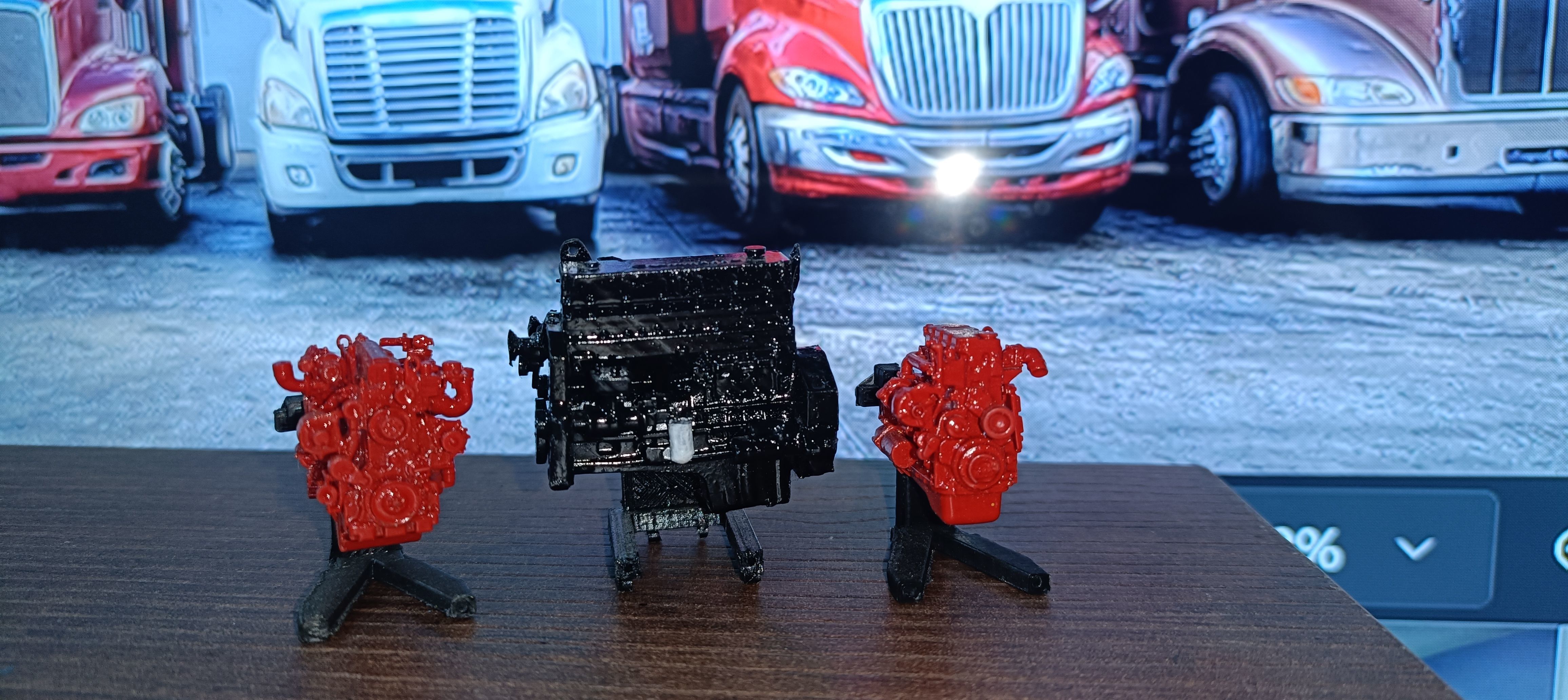 Cummins QSF3 8 diesel engine 3D print model_15