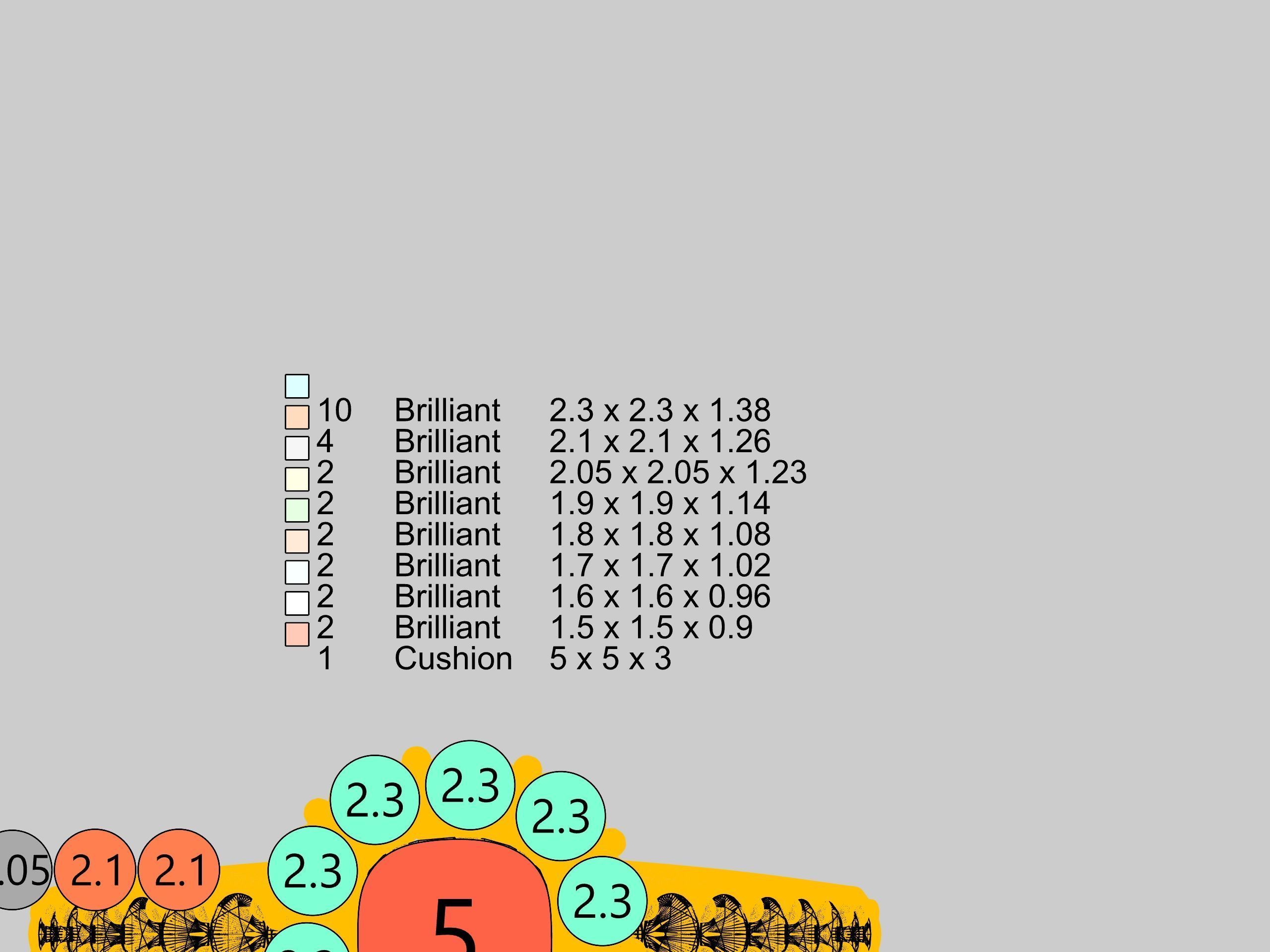 Designer Engagement Cluster Ring 3D print model_58