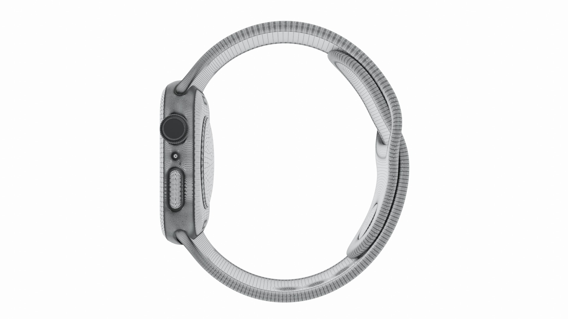 Apple Watch 8 Series - Silver Stainless Steel 3ds Max 3D model_10