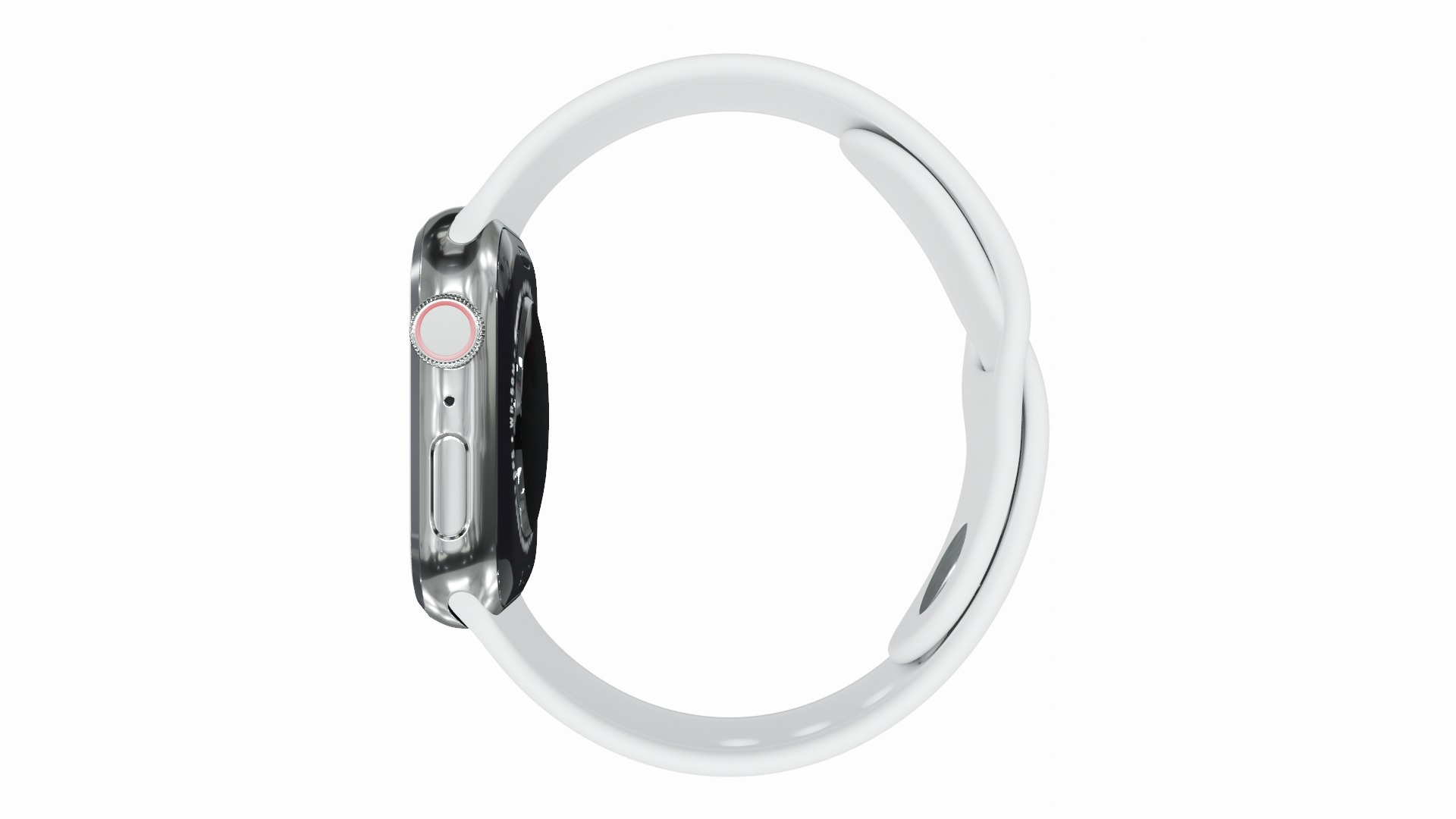 Apple Watch 8 Series - Silver Stainless Steel 3ds Max 3D model_5
