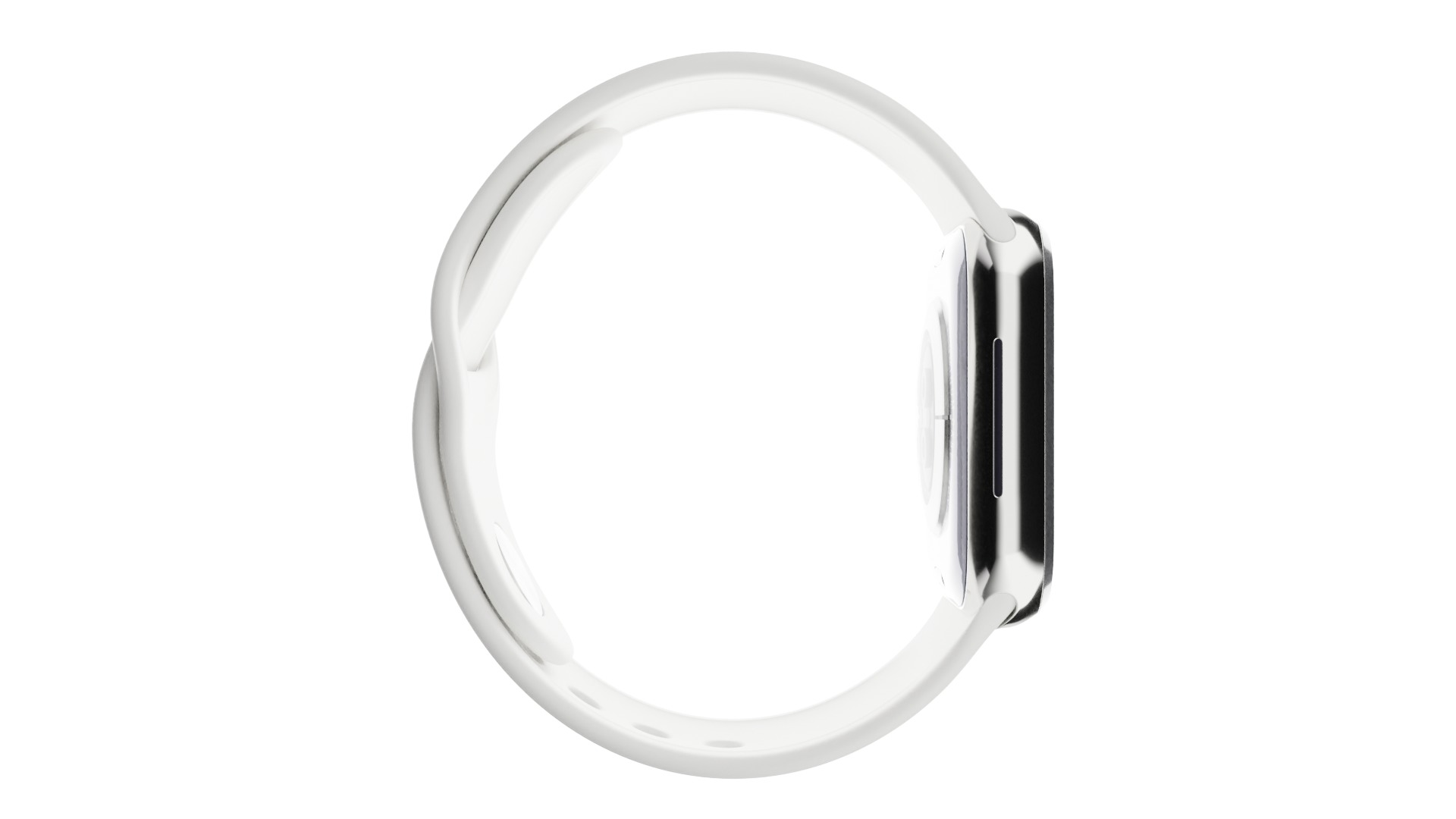 Apple Watch 8 Series - Silver Stainless Steel 3ds Max 3D model_4