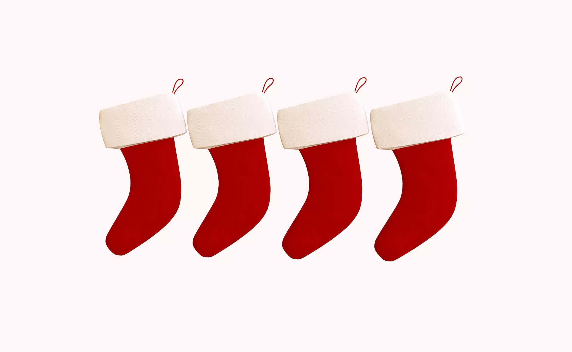 Cartoon Gift Christmas Stocking v002 Low-poly 3D model_0