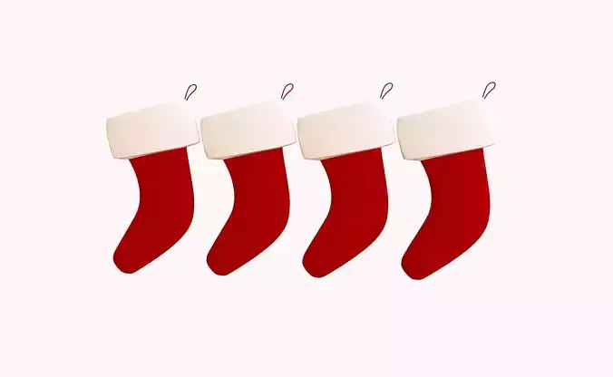 Cartoon Gift Christmas Stocking v002