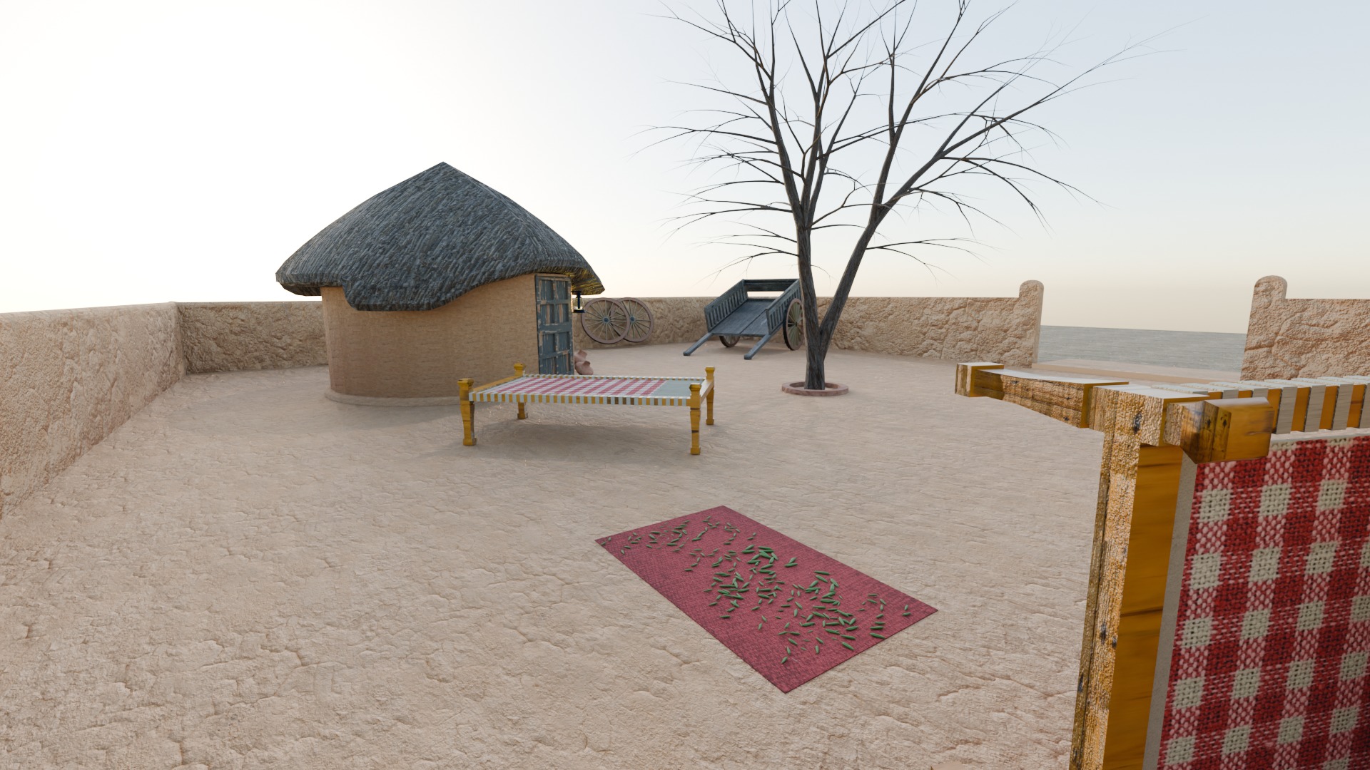 Sindhi Village Pack Low-poly 3D model_4
