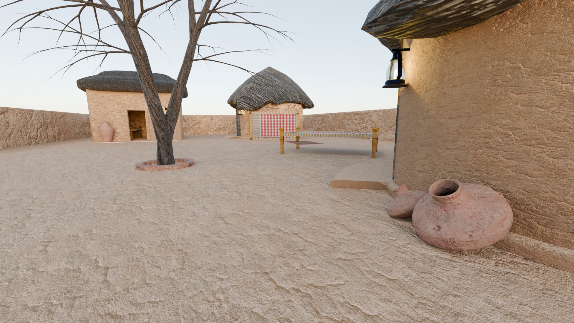 Sindhi Village Pack Low-poly 3D model_5