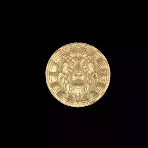 Designer Fierce Lion 3d Model pendant