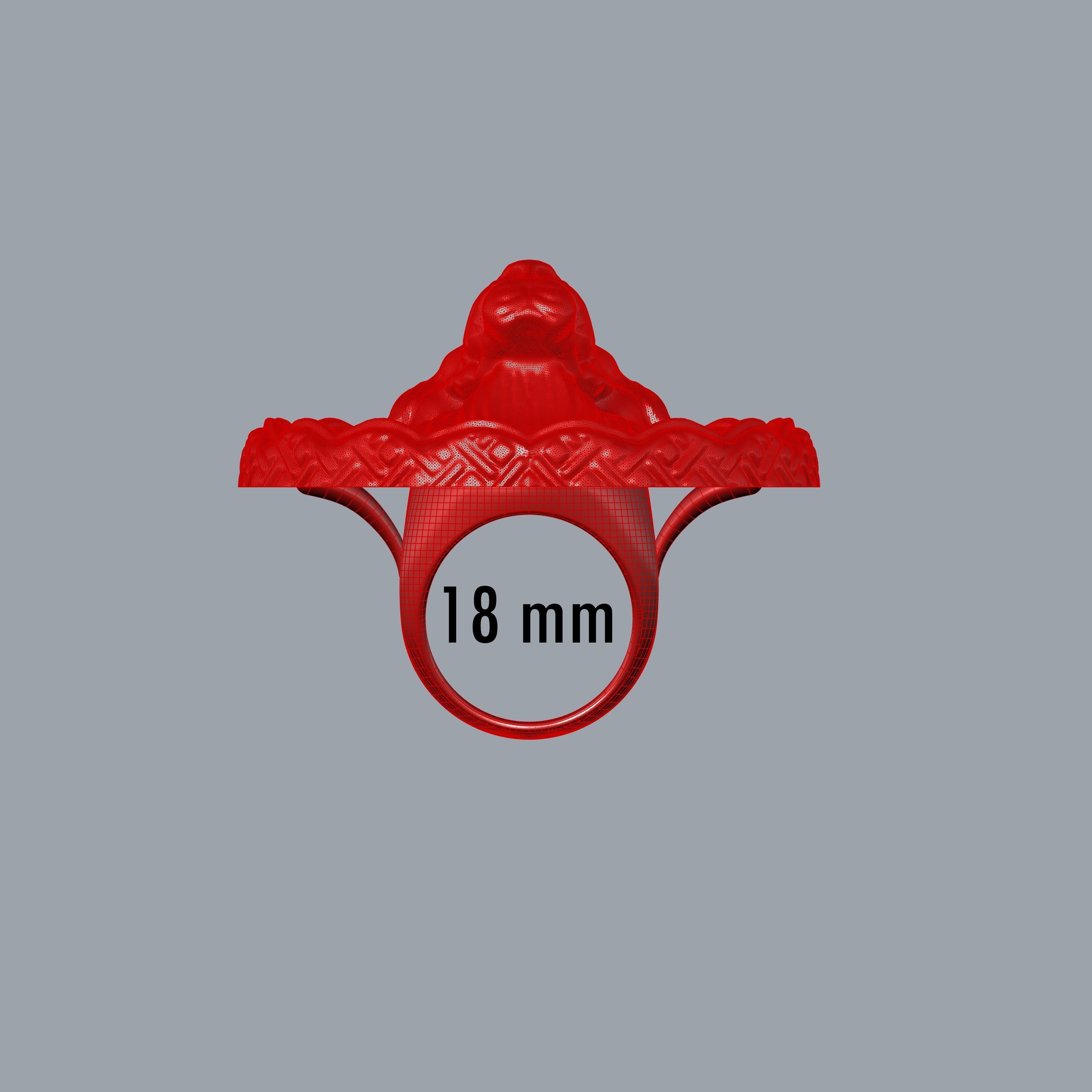 Designer Fierce Lion 3d Model pendant 3D print model_19