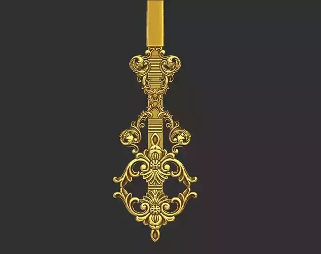 Designer Ornament Spoon 3d Model 3D print model