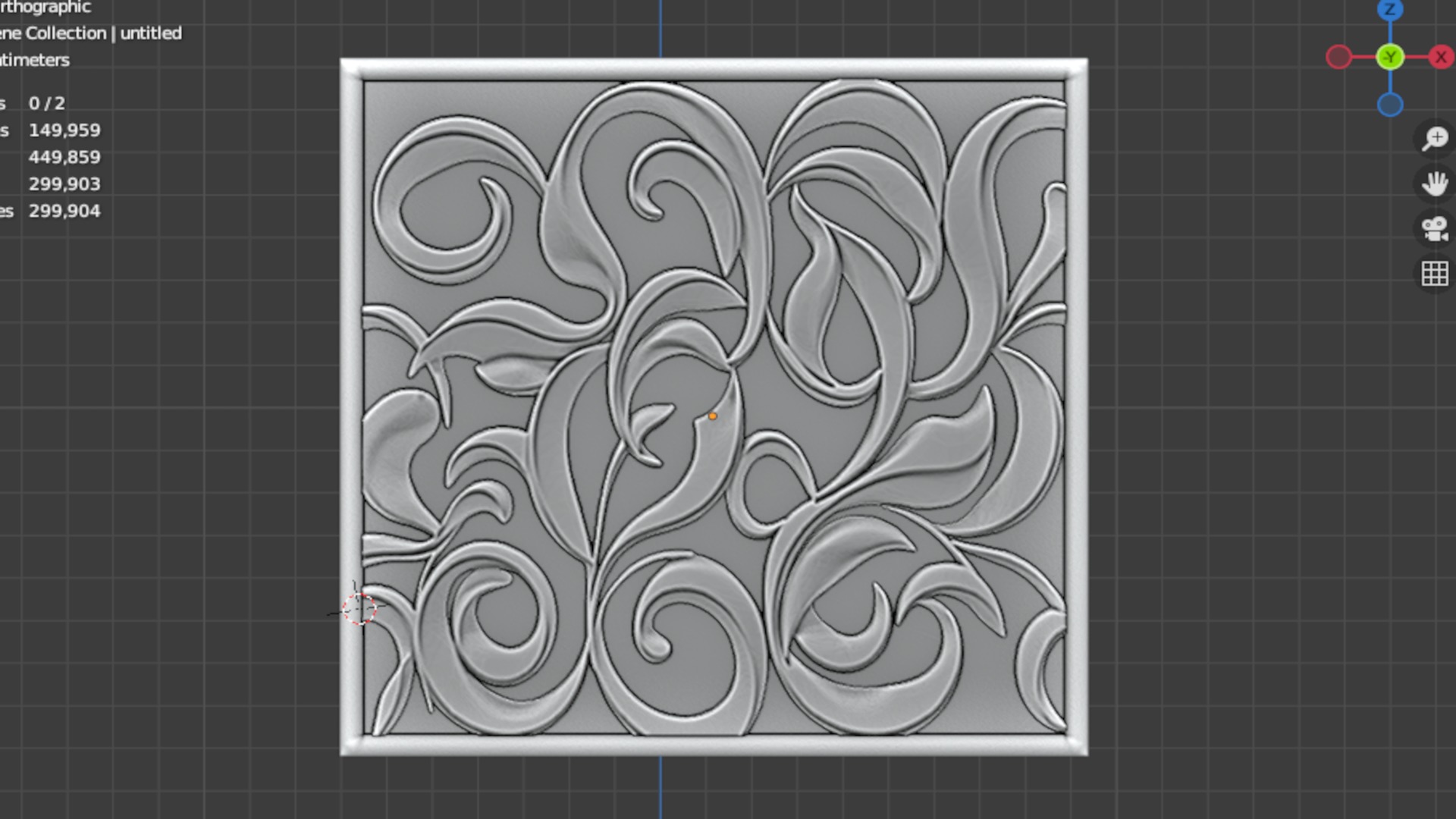 modern panel wall decor set wall relief mural CNC 128 3D model_2