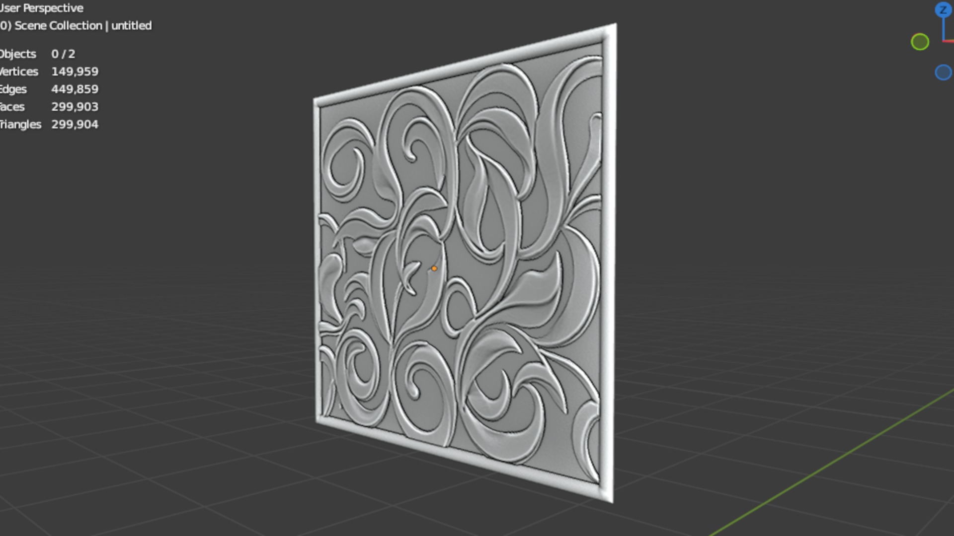 modern panel wall decor set wall relief mural CNC 128 3D model_6