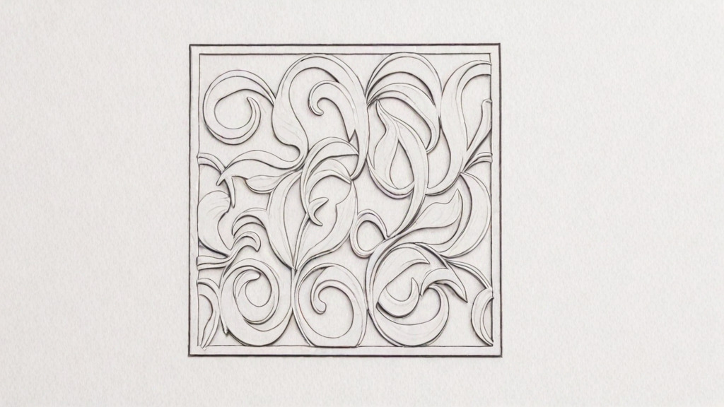 modern panel wall decor set wall relief mural CNC 128 3D model_5