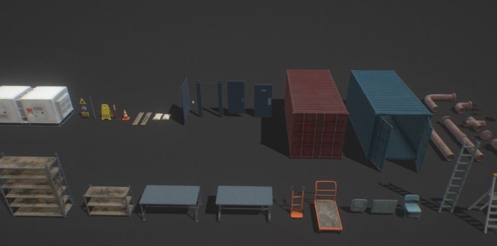 Factory Props 1 Low-poly 3D model_5