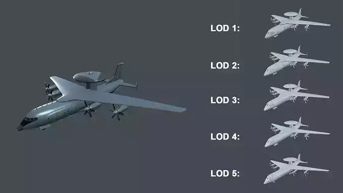 Asset - Army - KJ 500 - 3D MODEL Low-poly Low-poly 3D model