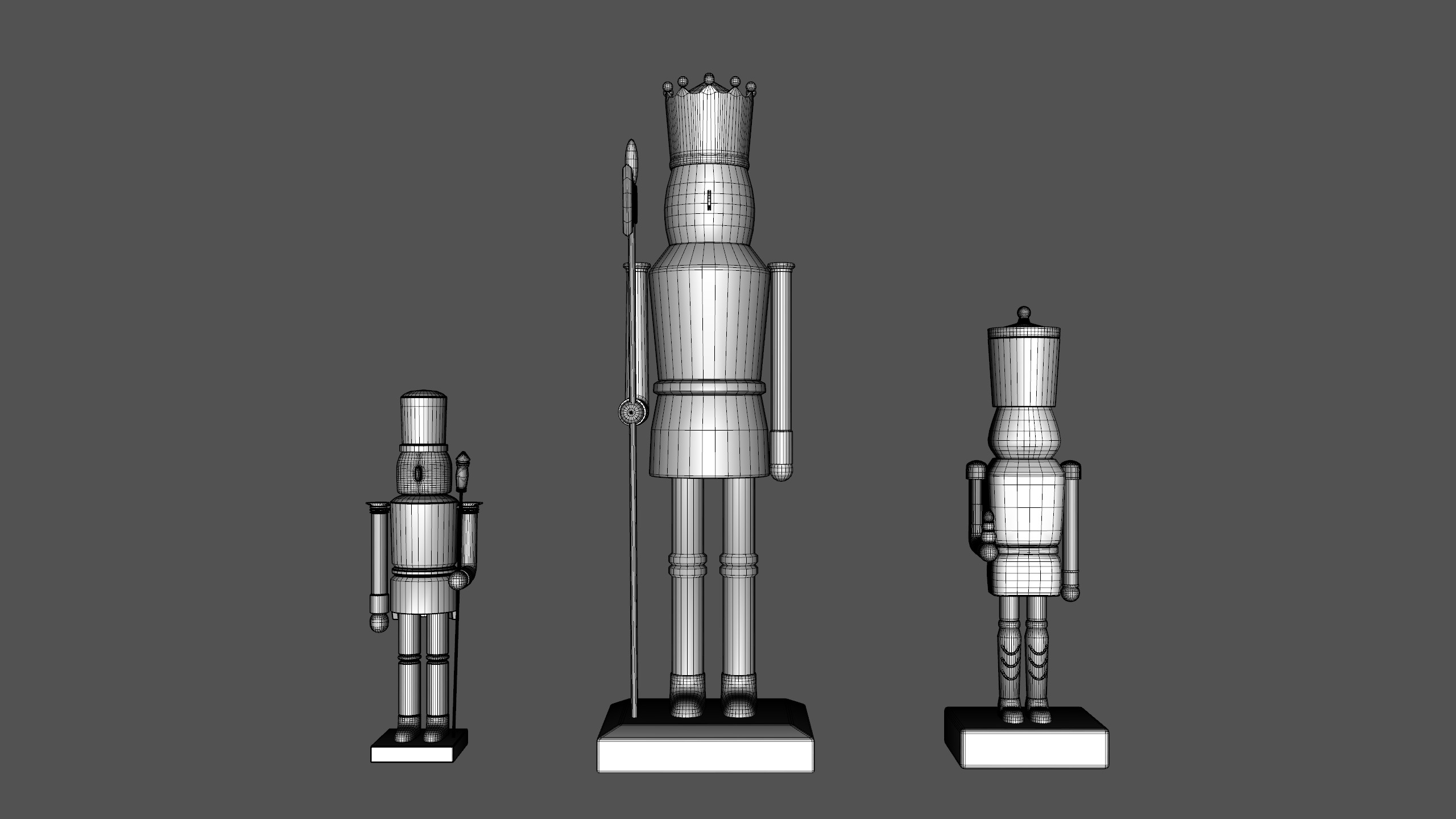 Nutcracker Christmas Pack Low-poly 3D model_9