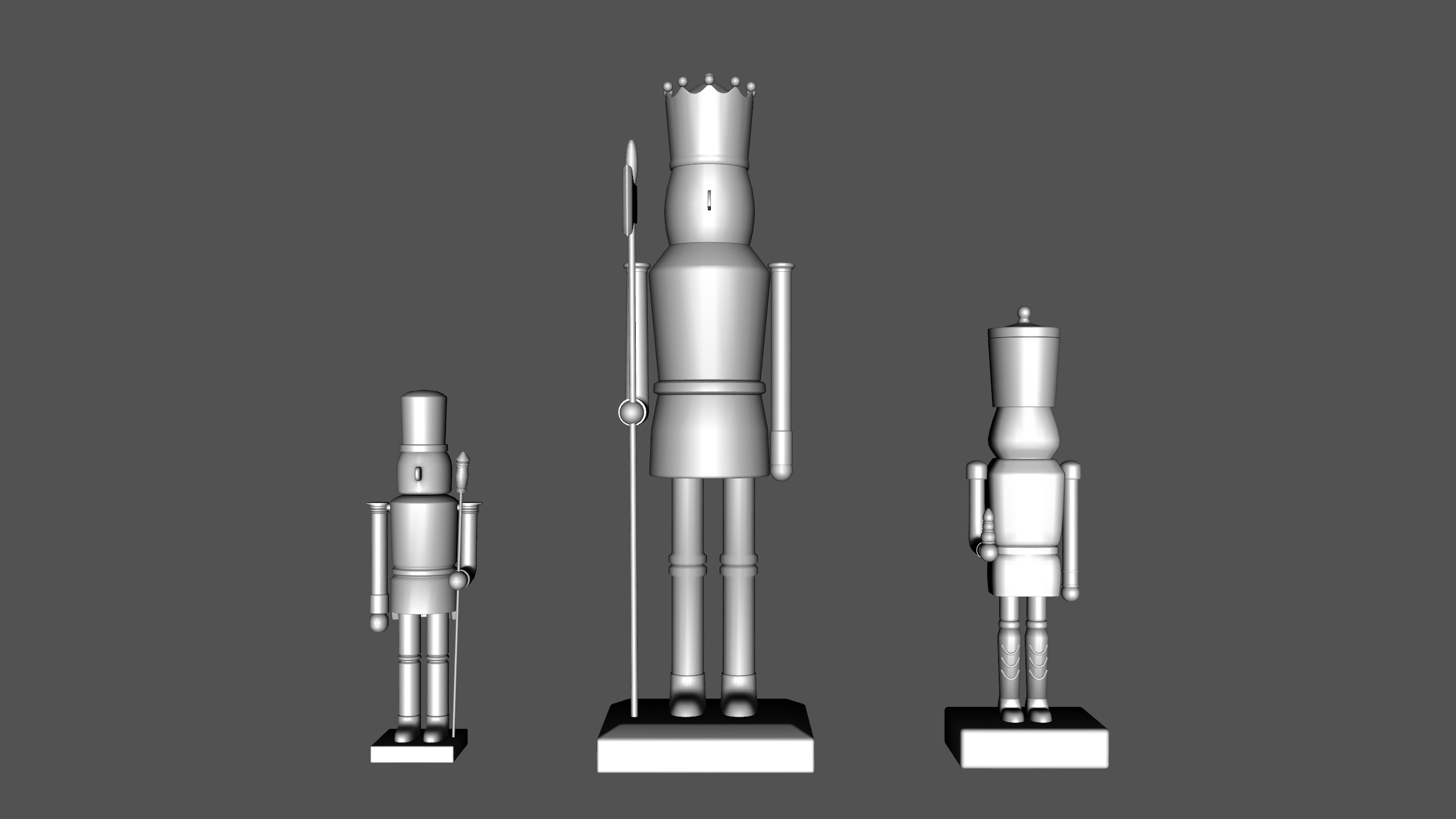 Nutcracker Christmas Pack Low-poly 3D model_10